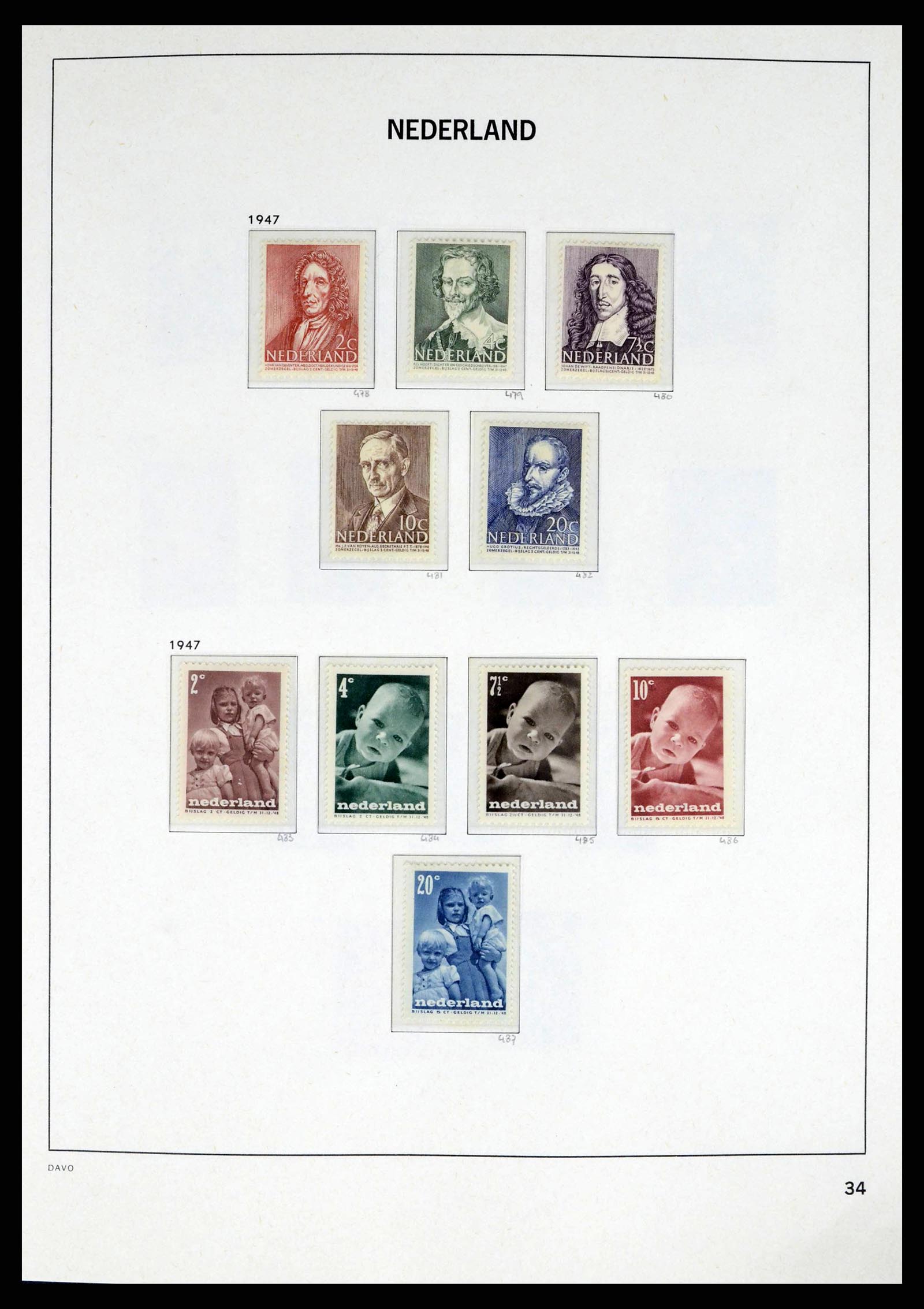 38174 0034 - Stamp collection 38174 Netherlands 1852-2015.
