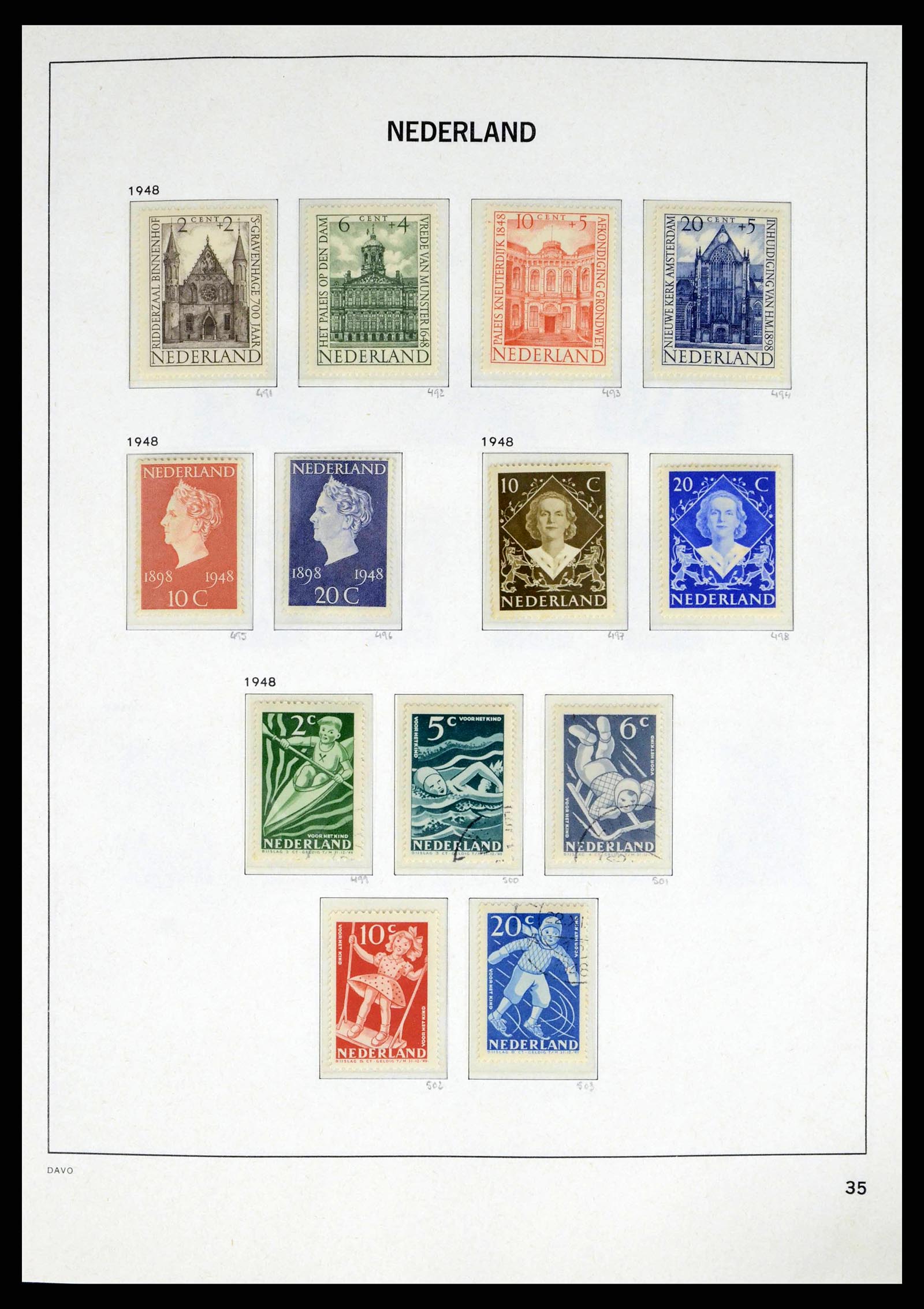 38174 0035 - Stamp collection 38174 Netherlands 1852-2015.