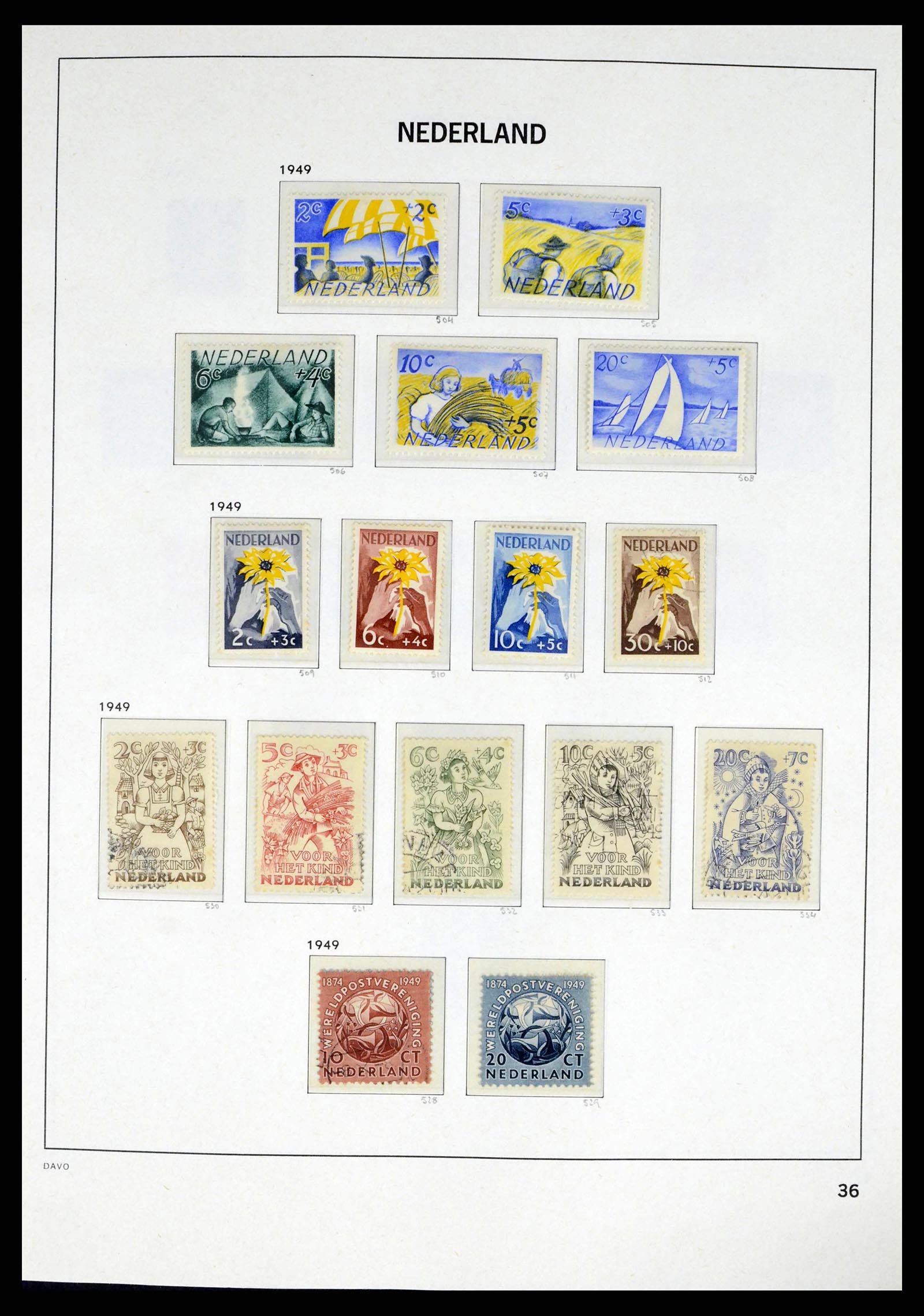 38174 0036 - Stamp collection 38174 Netherlands 1852-2015.