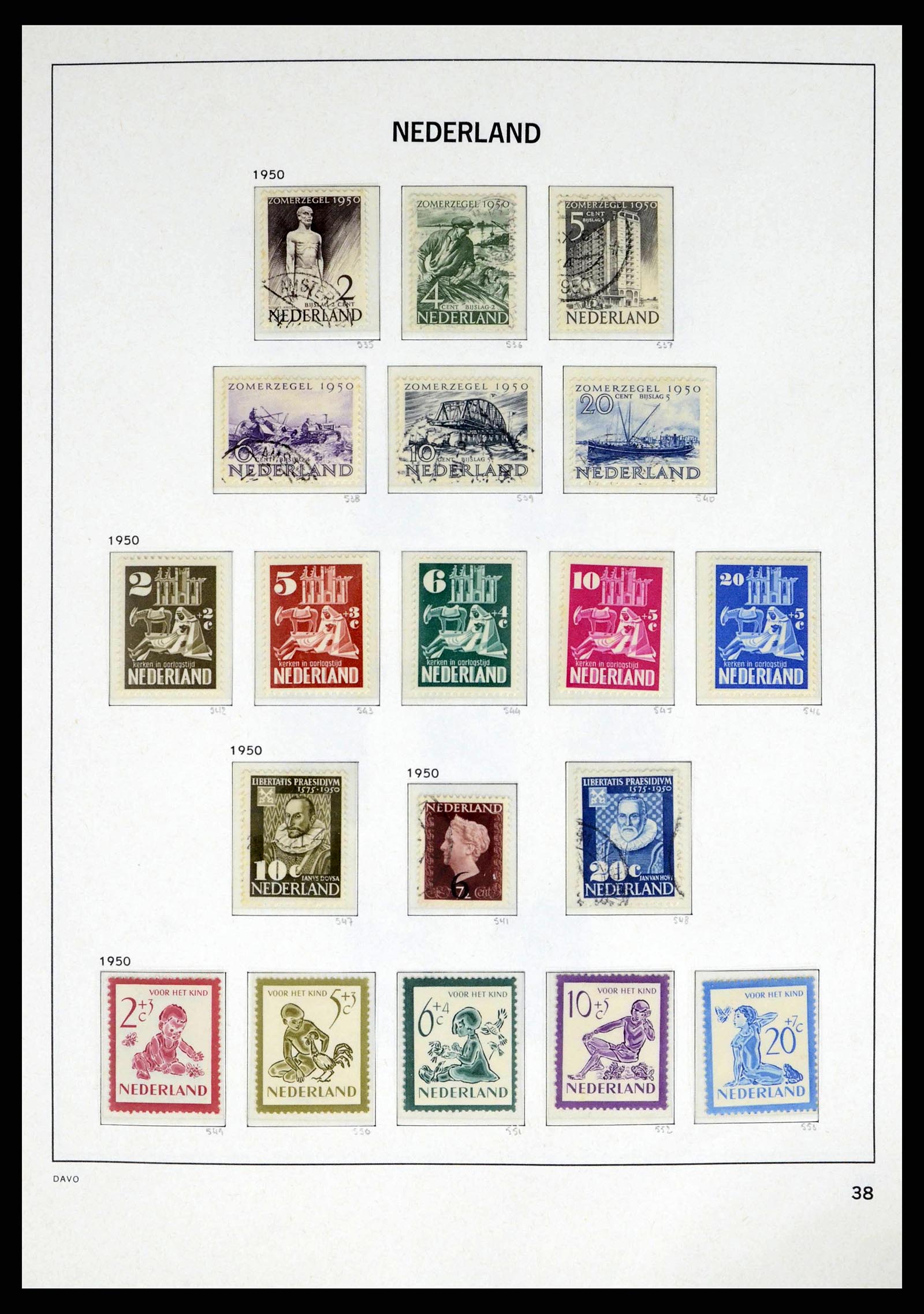 38174 0038 - Stamp collection 38174 Netherlands 1852-2015.