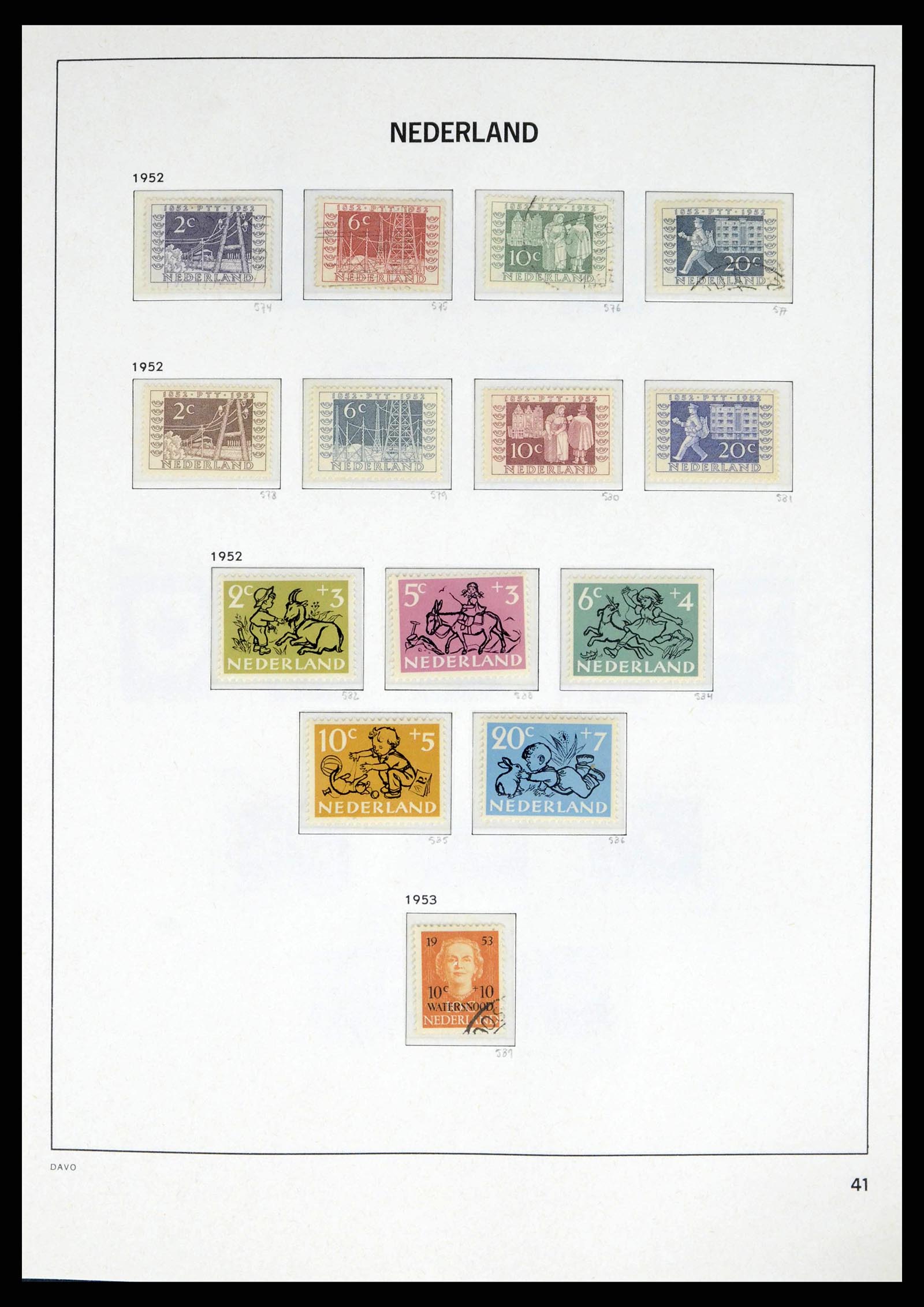 38174 0041 - Stamp collection 38174 Netherlands 1852-2015.
