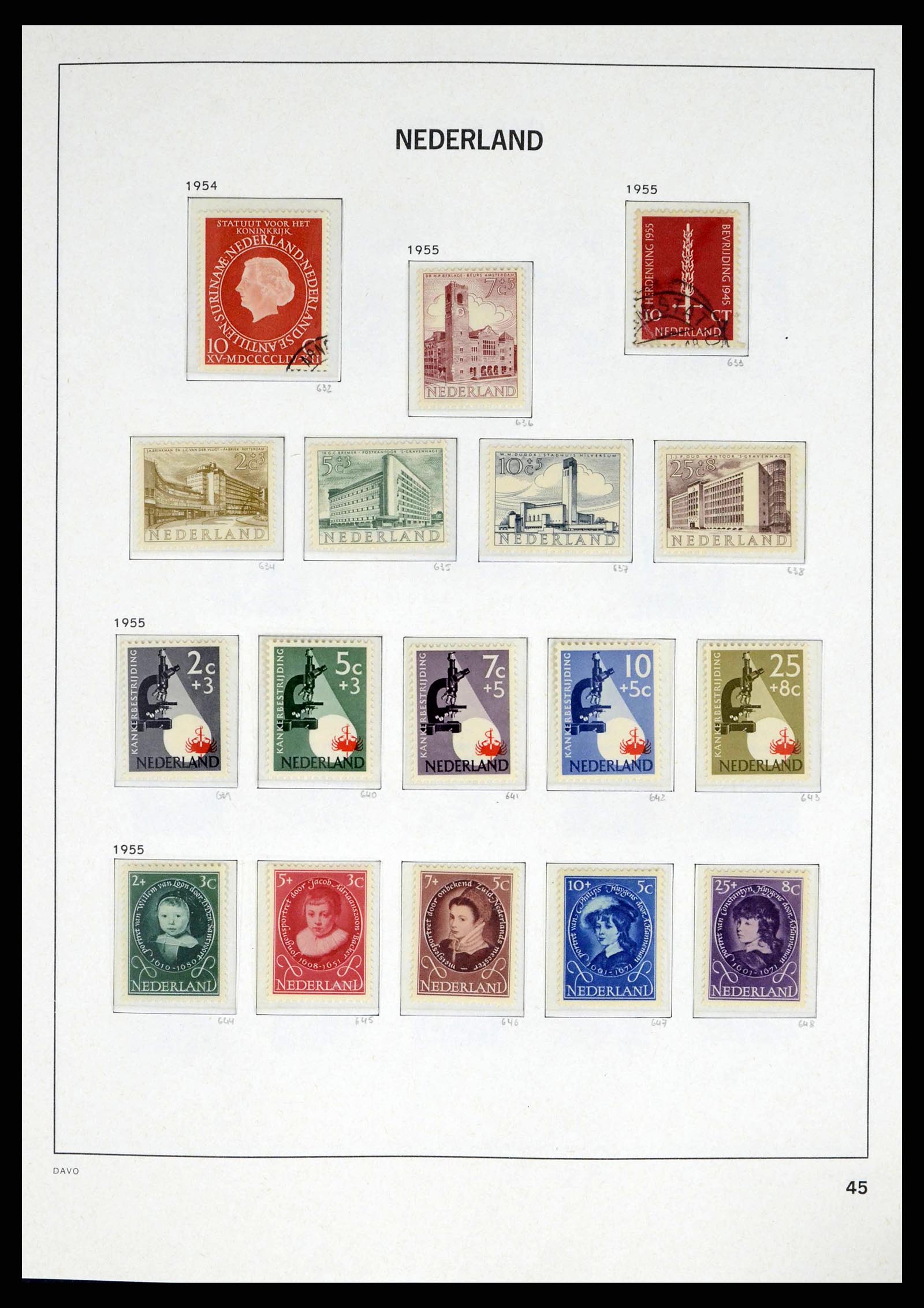 38174 0045 - Stamp collection 38174 Netherlands 1852-2015.