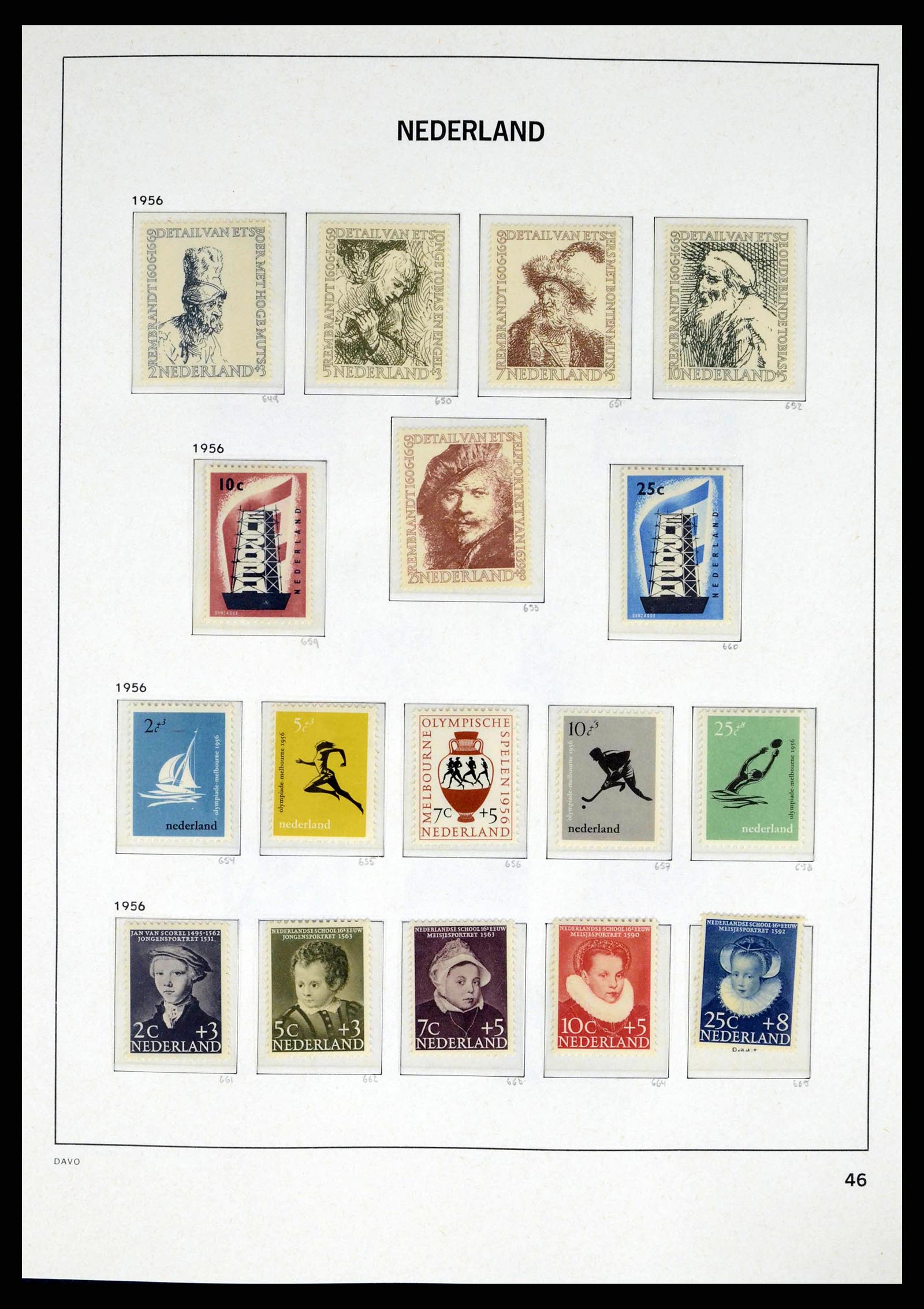 38174 0046 - Stamp collection 38174 Netherlands 1852-2015.