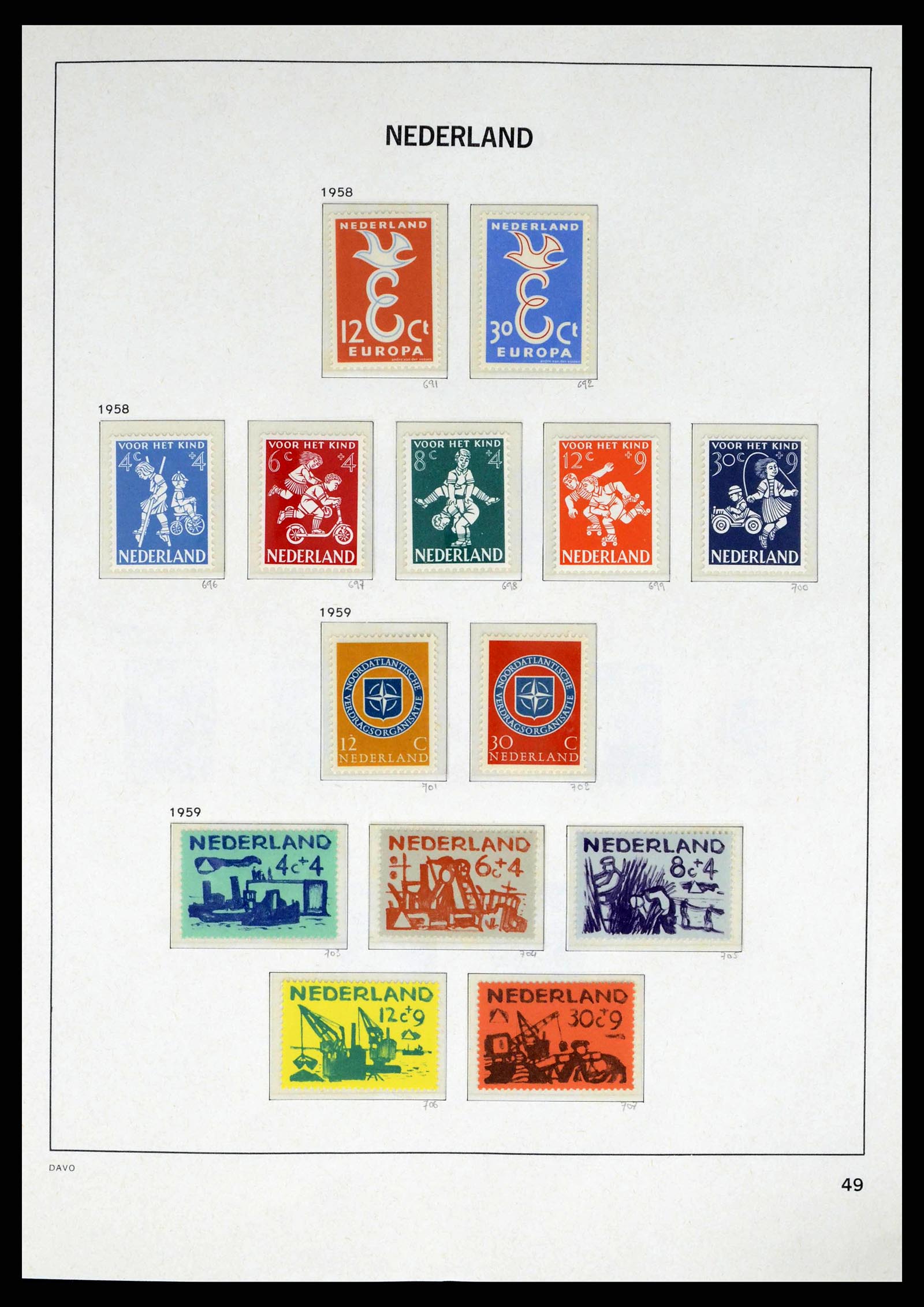 38174 0049 - Stamp collection 38174 Netherlands 1852-2015.