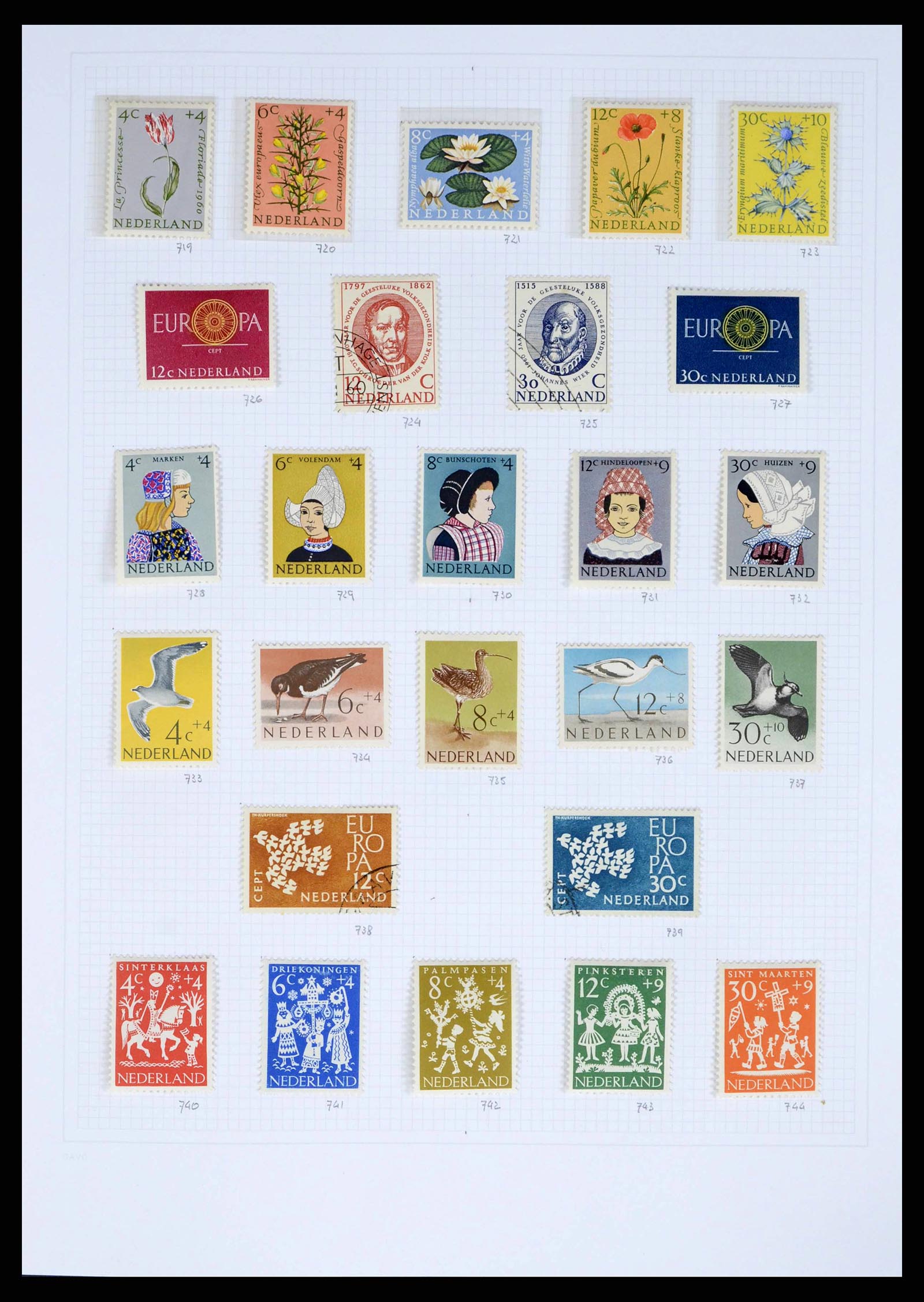 38174 0051 - Stamp collection 38174 Netherlands 1852-2015.