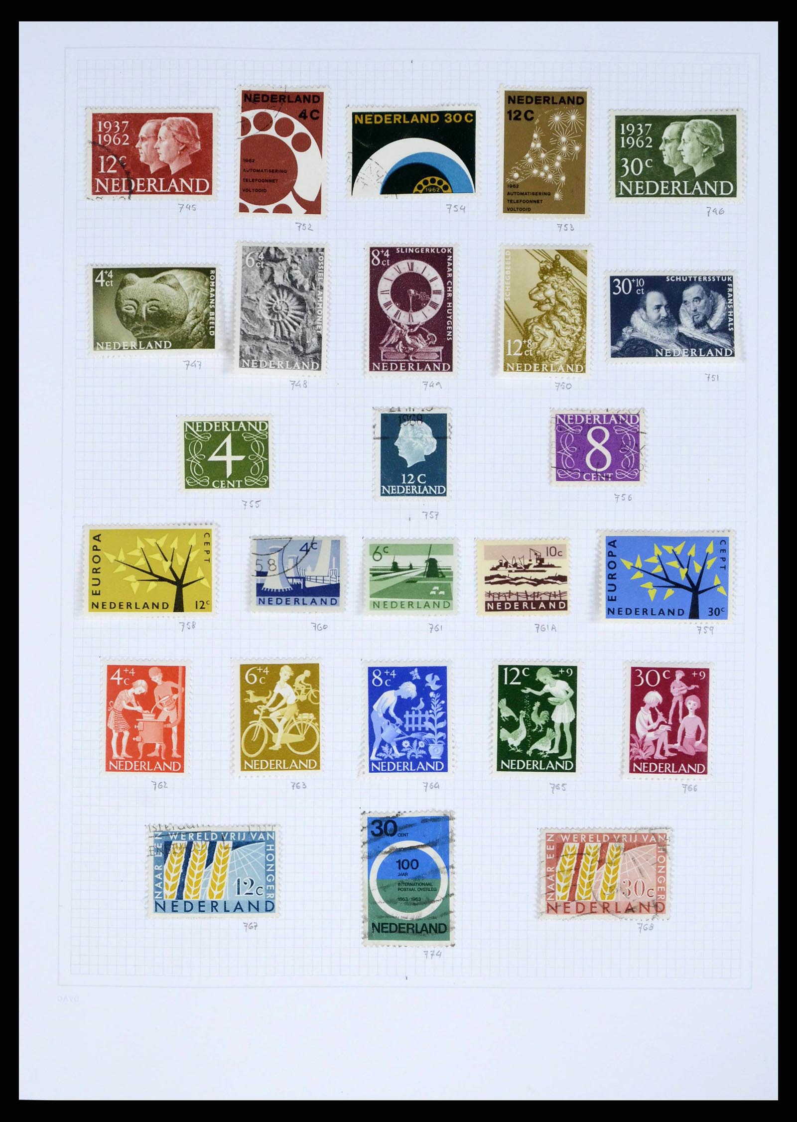 38174 0052 - Stamp collection 38174 Netherlands 1852-2015.