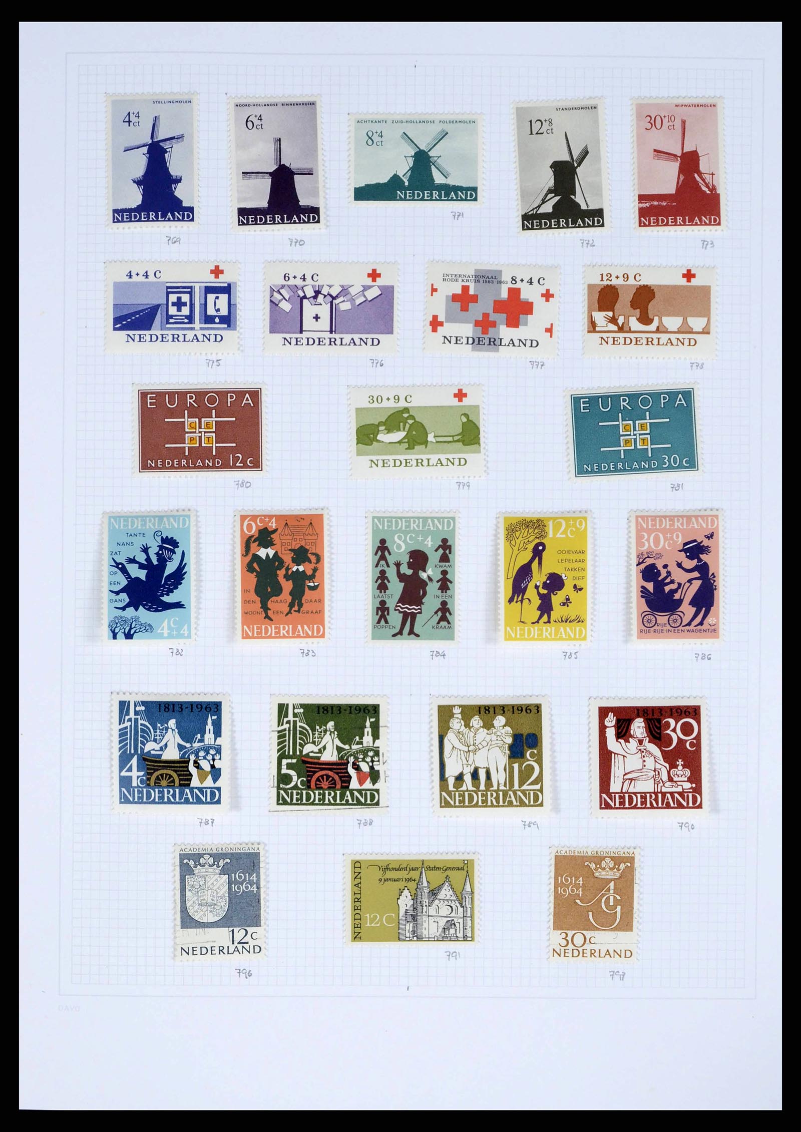 38174 0053 - Stamp collection 38174 Netherlands 1852-2015.