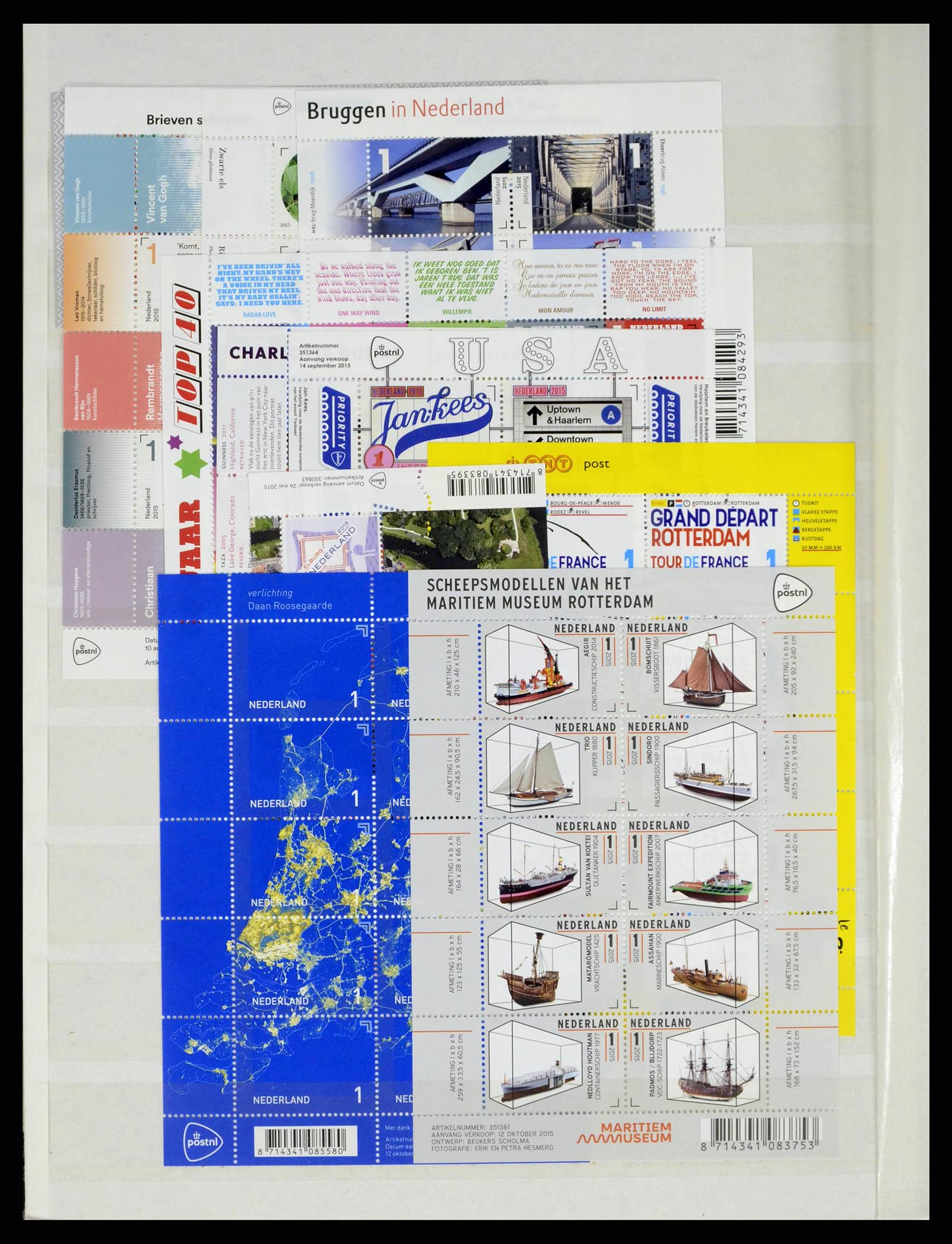 38174 0298 - Stamp collection 38174 Netherlands 1852-2015.