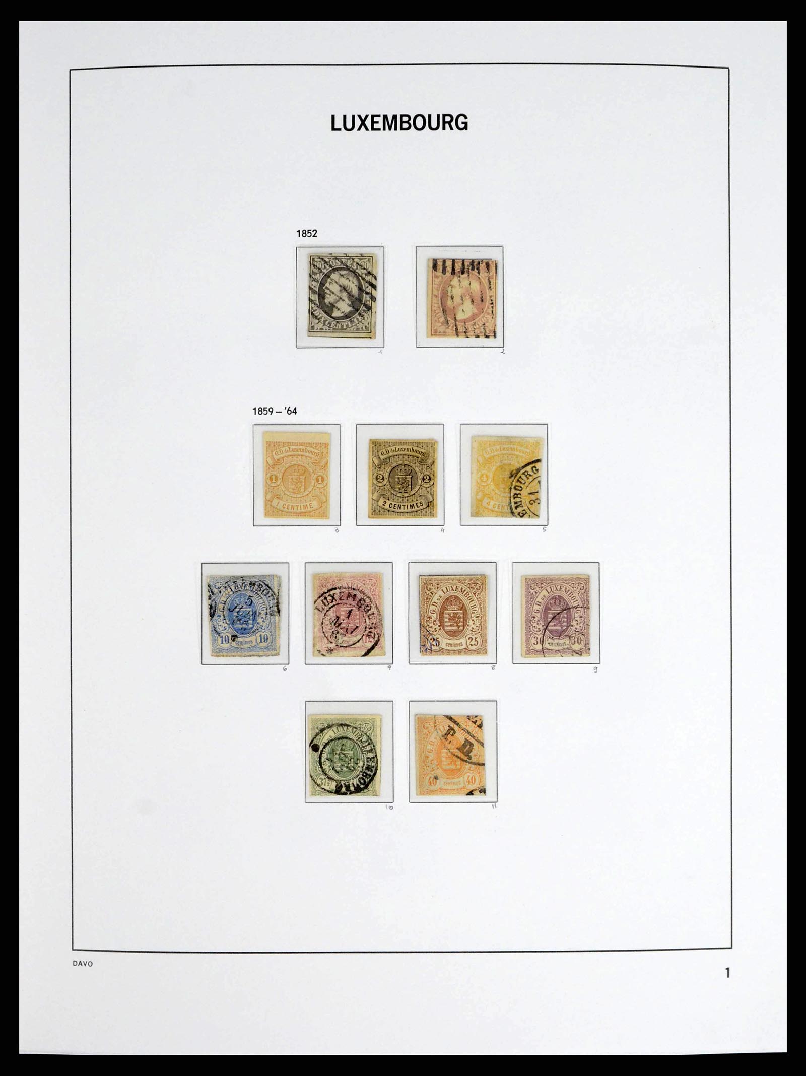 38176 0001 - Stamp collection 38176 Luxembourg 1852-2021!