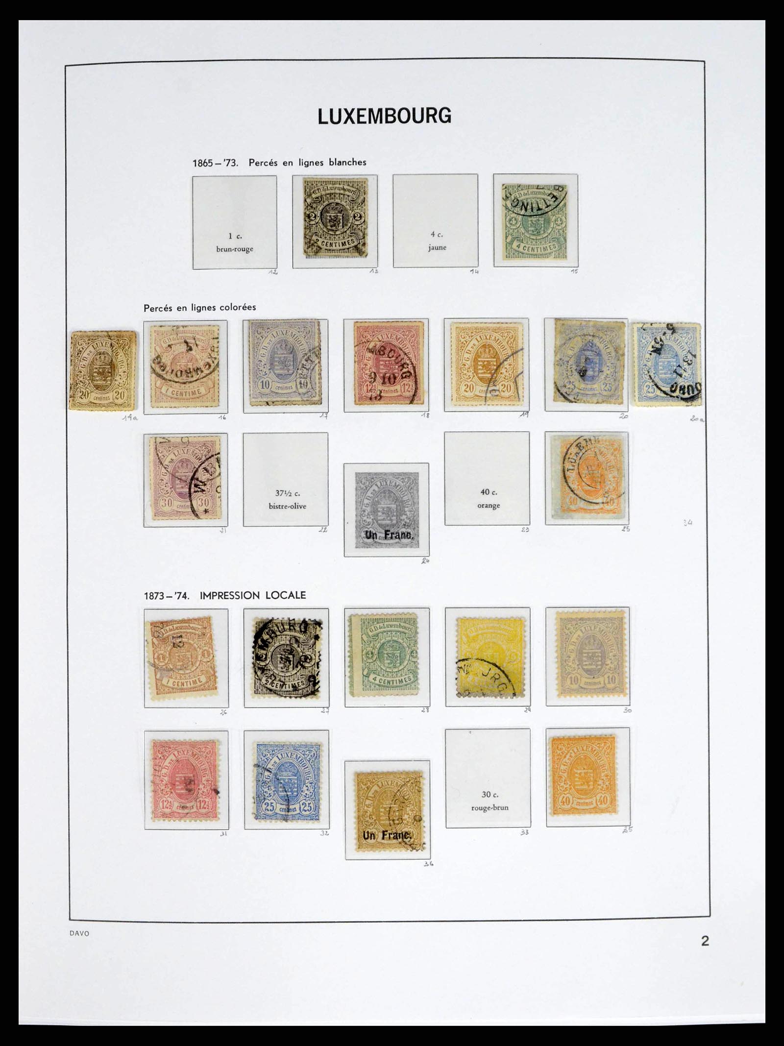 38176 0002 - Stamp collection 38176 Luxembourg 1852-2021!