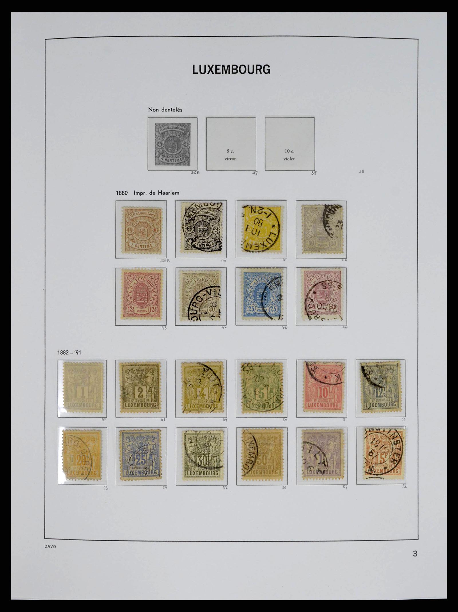 38176 0003 - Stamp collection 38176 Luxembourg 1852-2021!