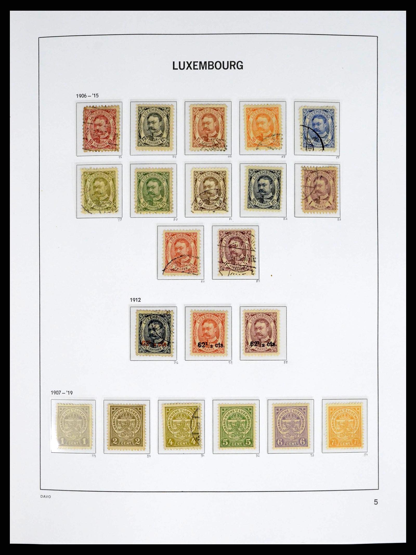 38176 0005 - Stamp collection 38176 Luxembourg 1852-2021!