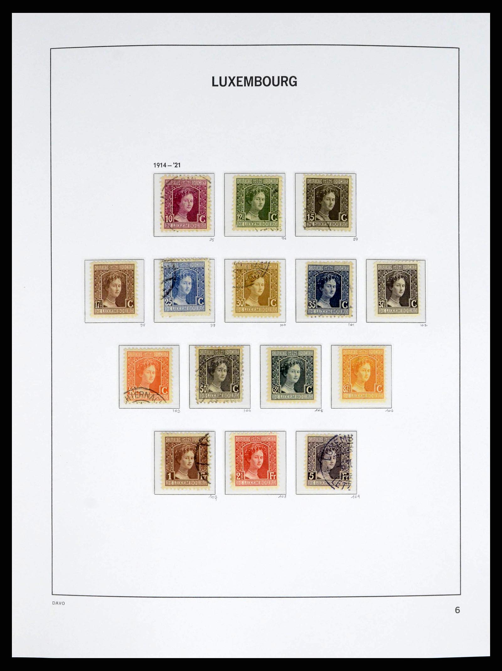 38176 0006 - Stamp collection 38176 Luxembourg 1852-2021!