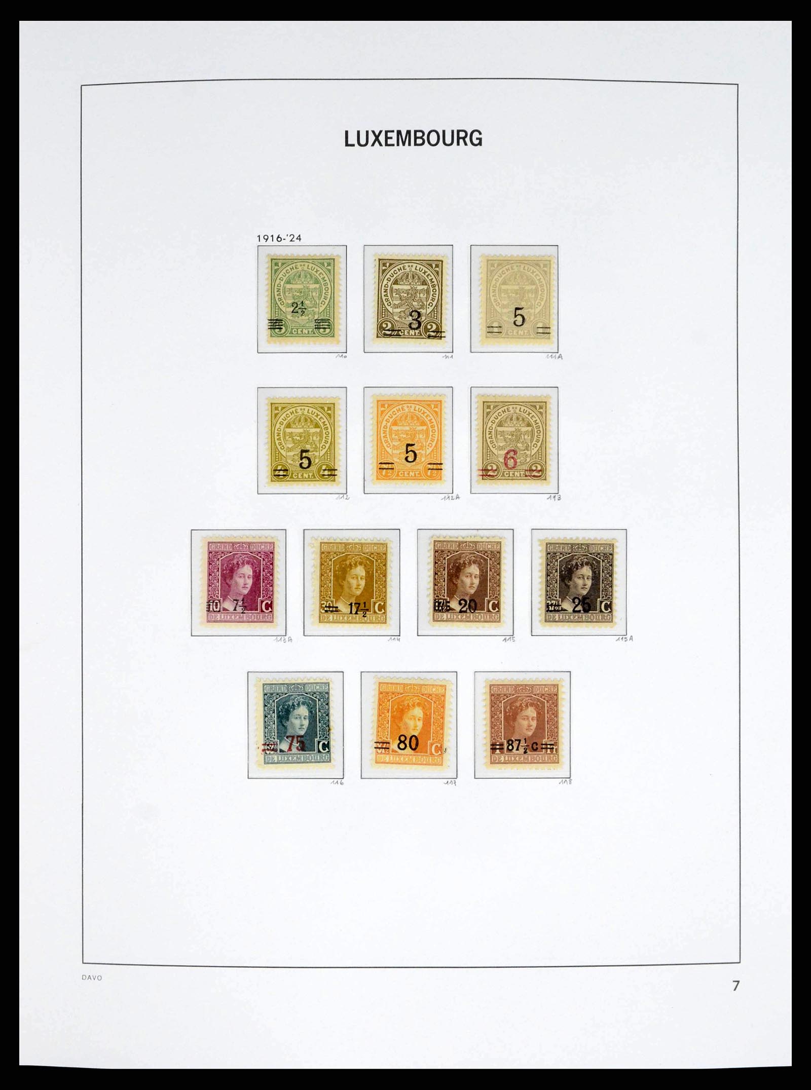 38176 0007 - Stamp collection 38176 Luxembourg 1852-2021!
