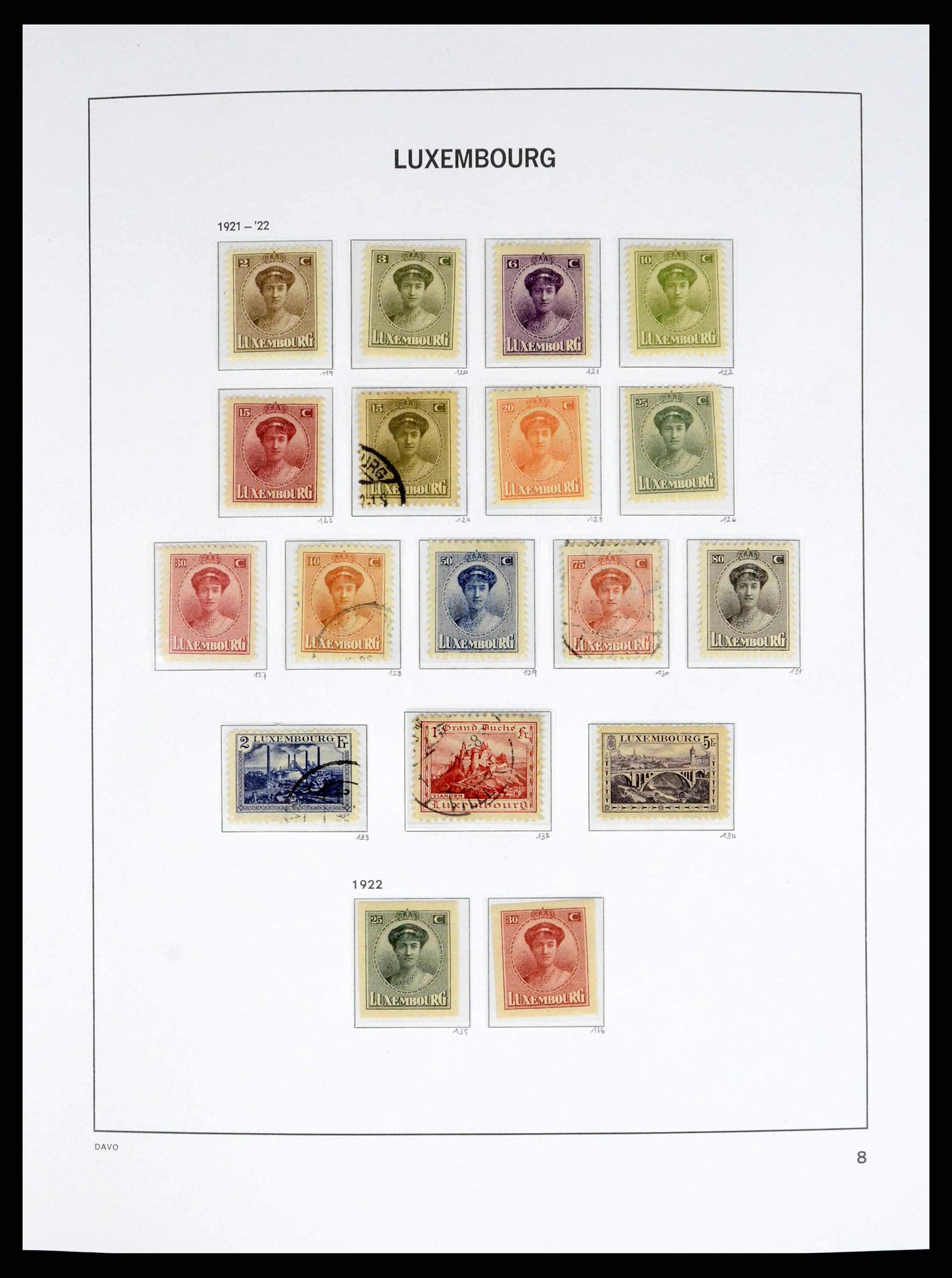 38176 0008 - Stamp collection 38176 Luxembourg 1852-2021!