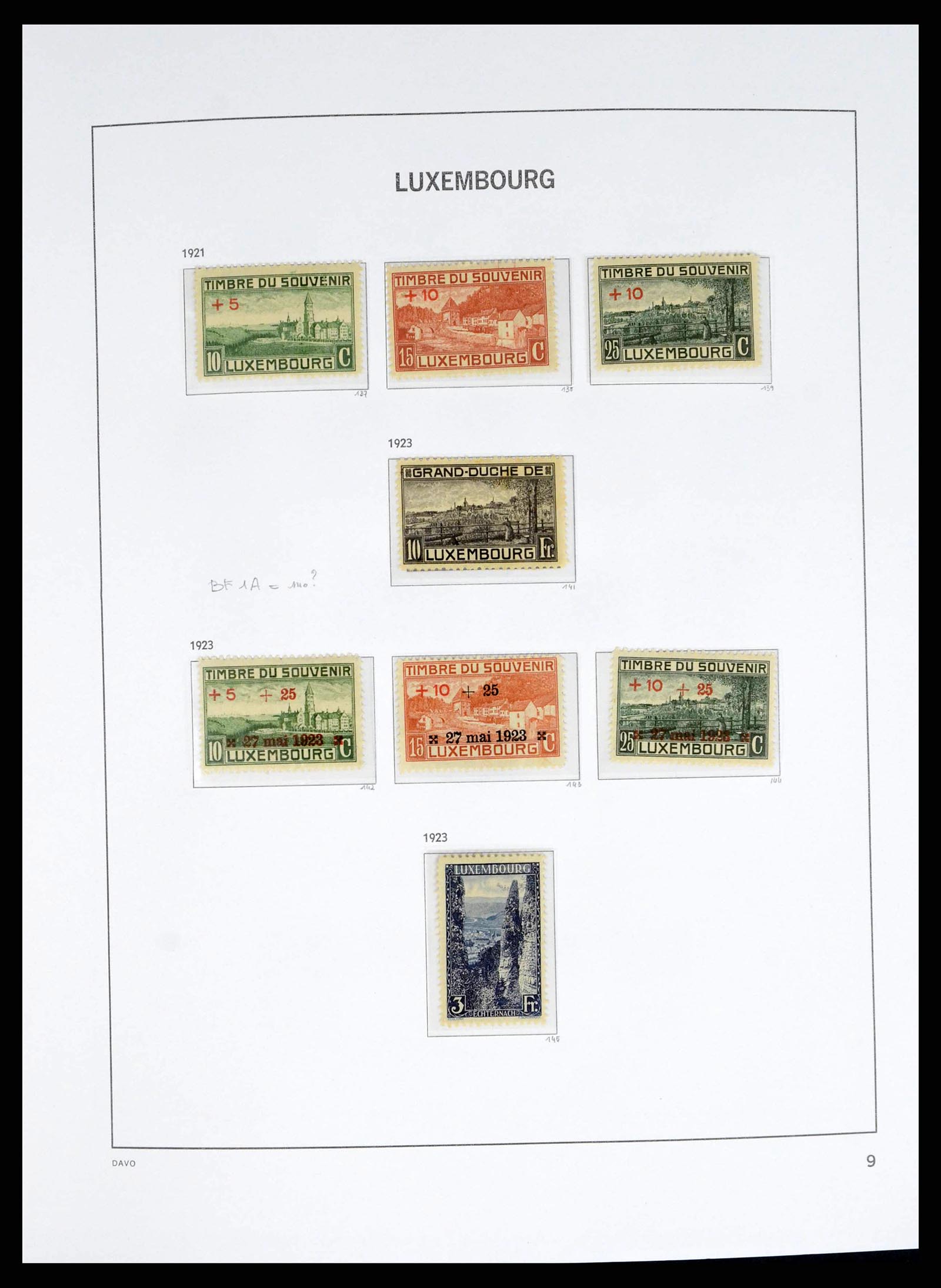 38176 0009 - Stamp collection 38176 Luxembourg 1852-2021!