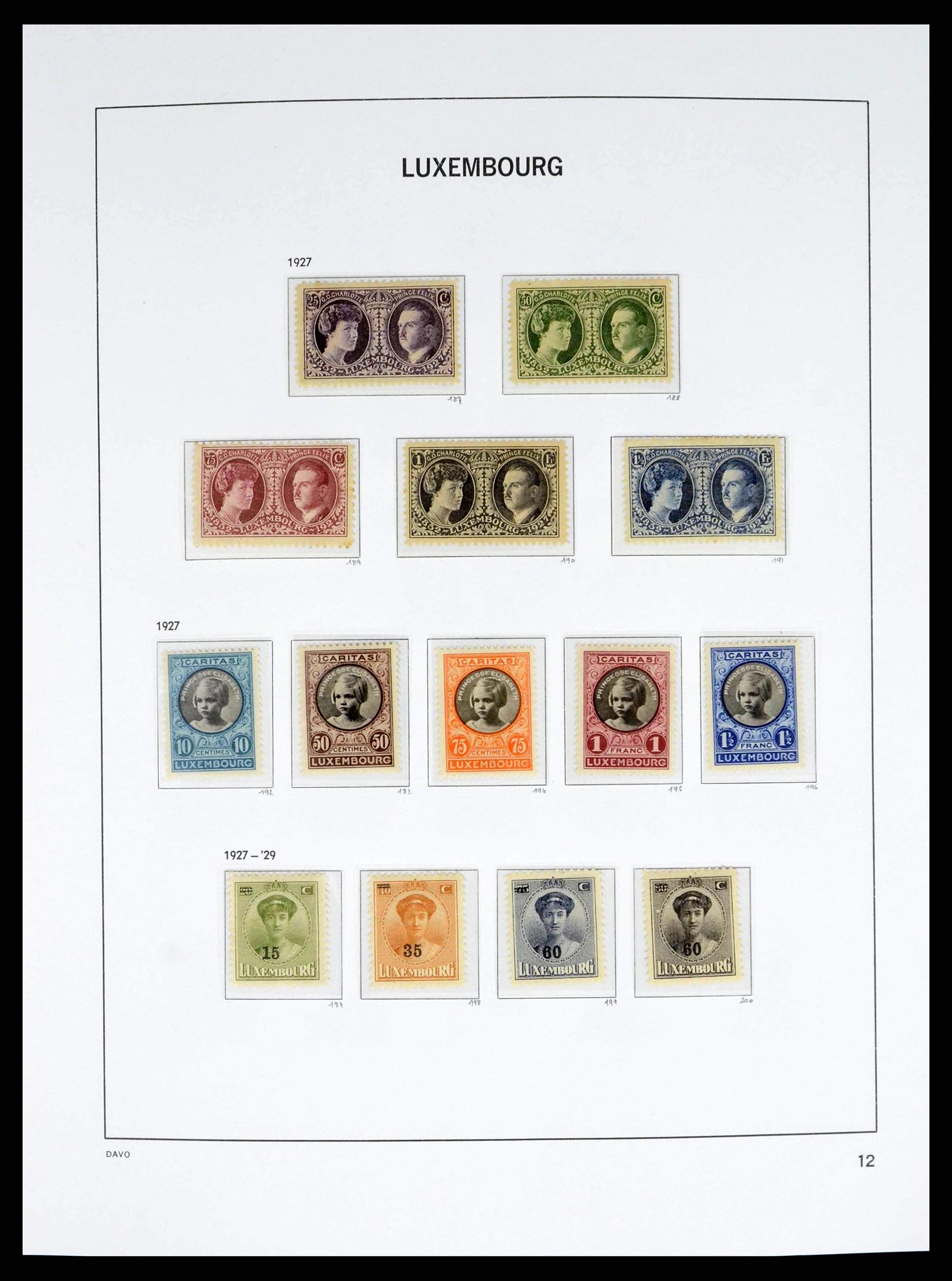 38176 0012 - Stamp collection 38176 Luxembourg 1852-2021!