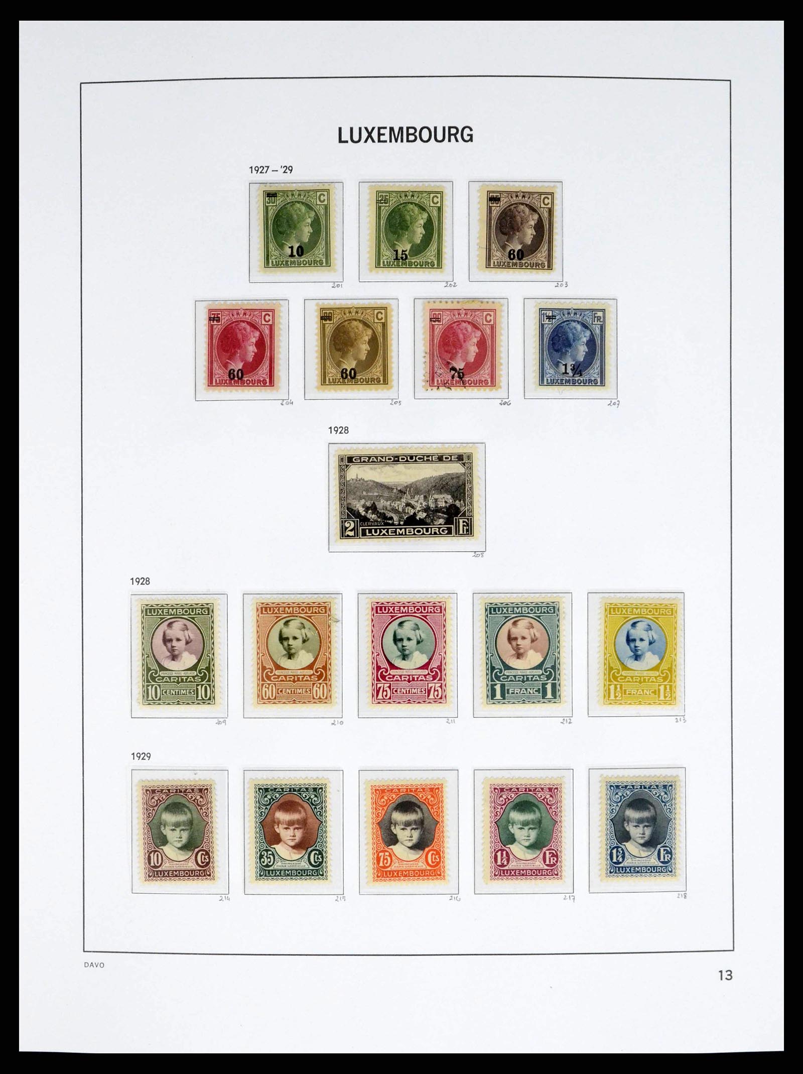 38176 0013 - Stamp collection 38176 Luxembourg 1852-2021!