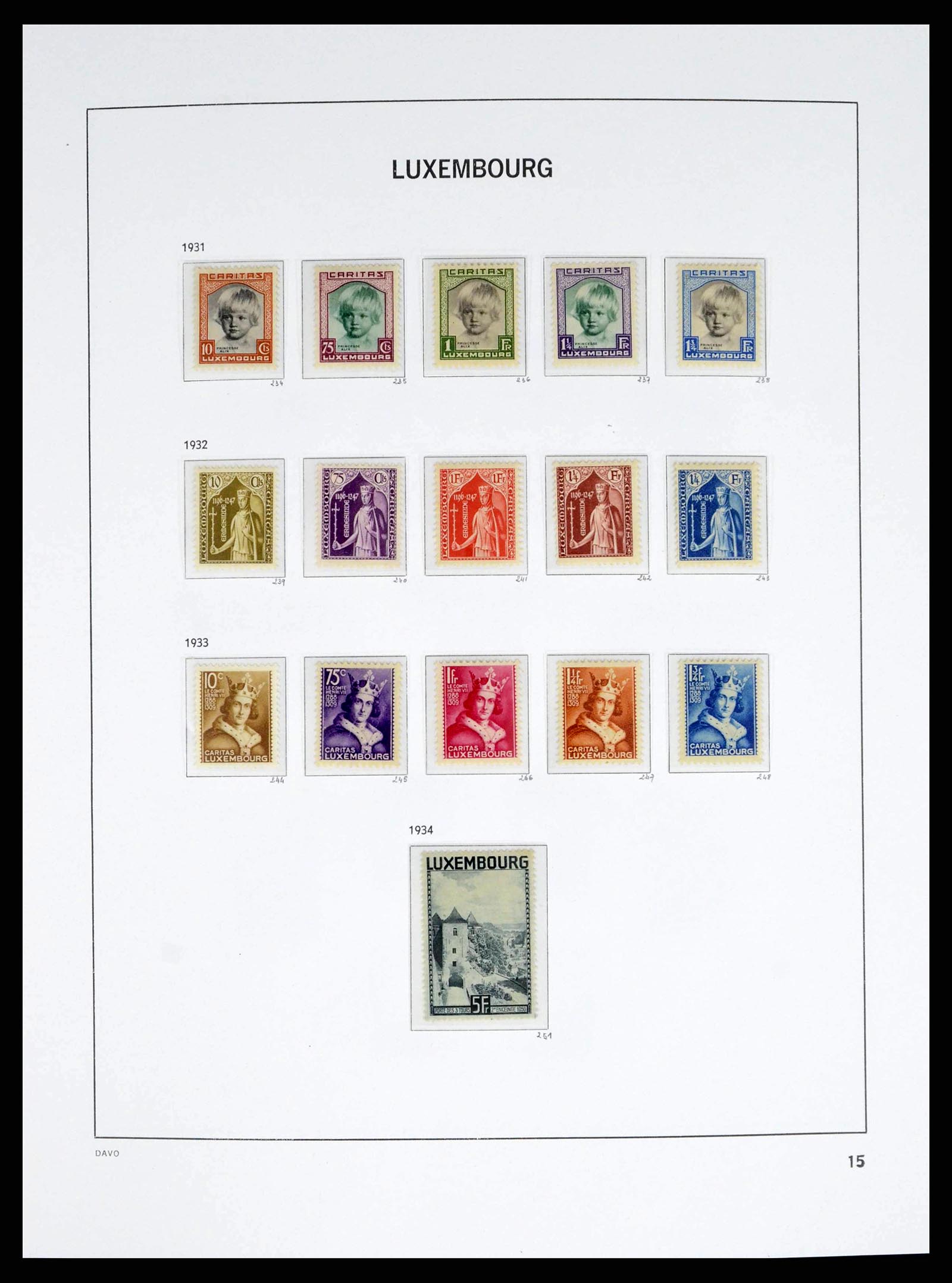 38176 0015 - Stamp collection 38176 Luxembourg 1852-2021!