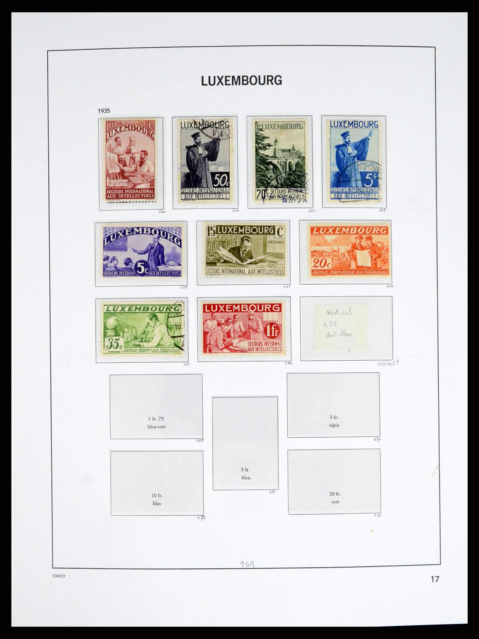38176 0017 - Stamp collection 38176 Luxembourg 1852-2021!