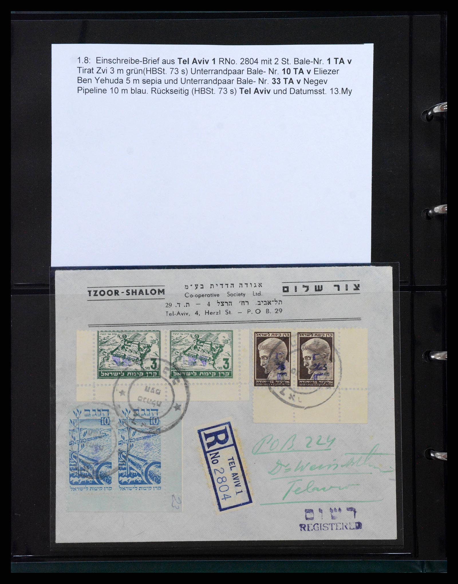 38180 0010 - Stamp collection 38180 Israel interim.