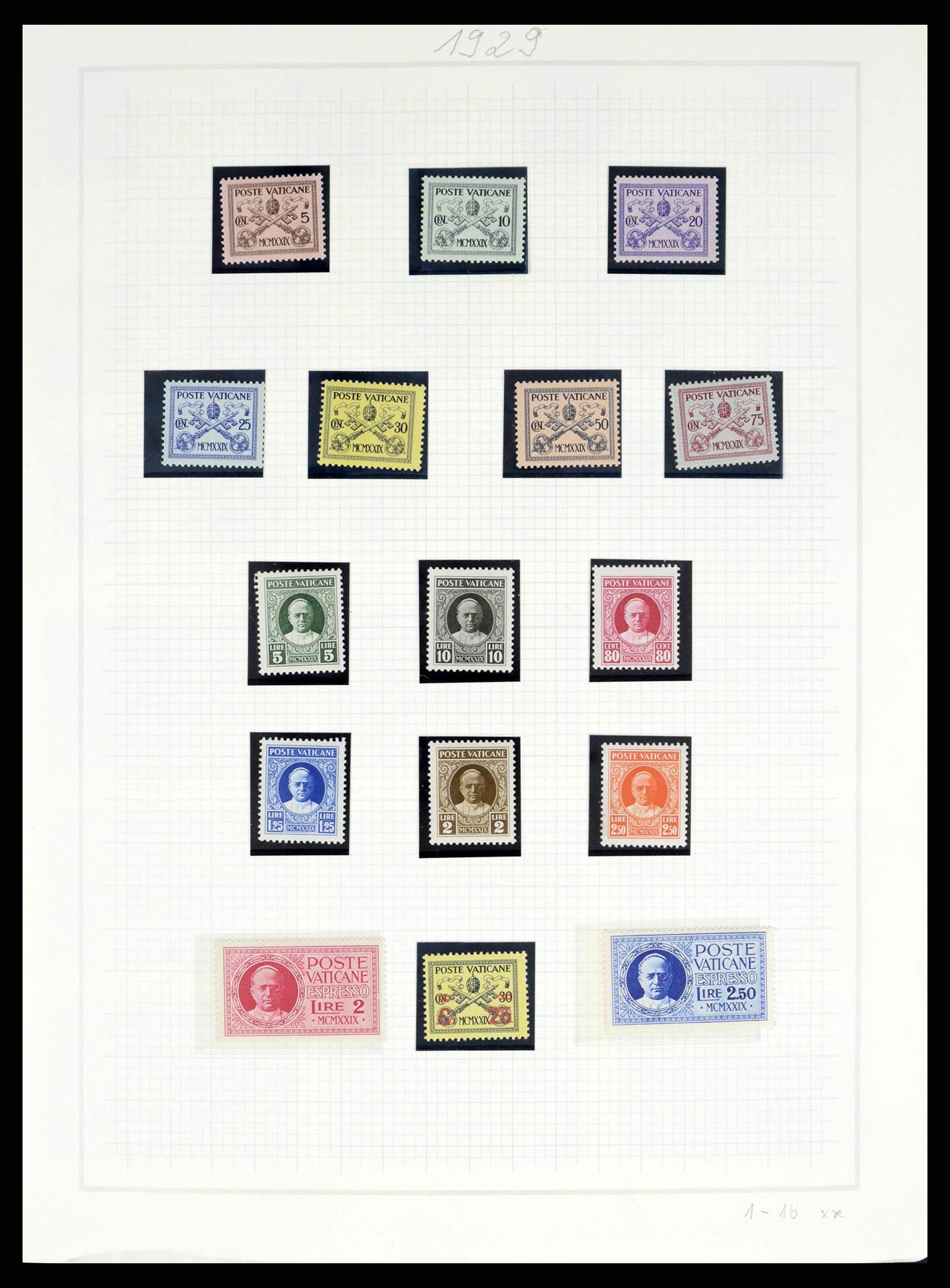 38182 0005 - Postzegelverzameling 38182 Vaticaan 1929-2015.