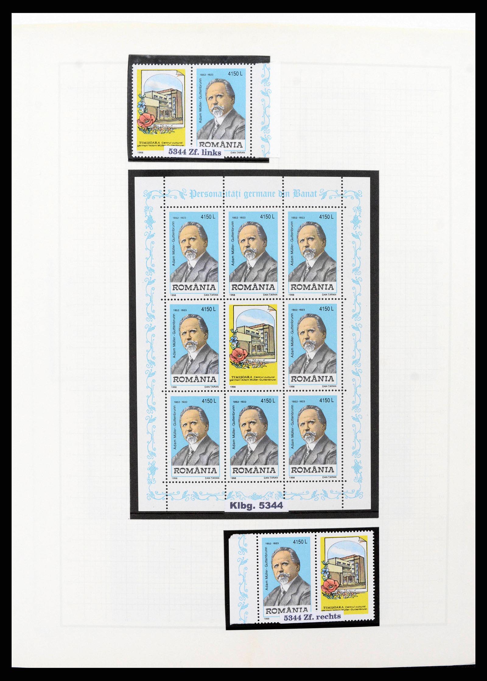 38183 0006 - Postzegelverzameling 38183 Roemenië 1998-2012.