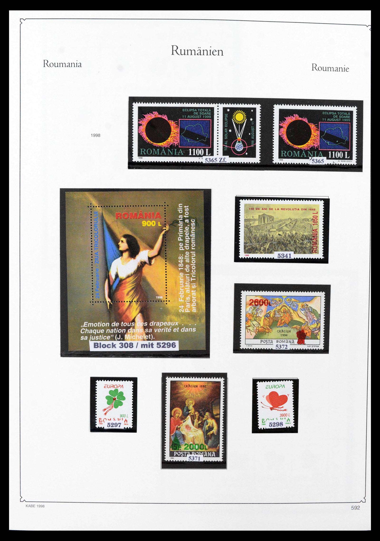 38183 0014 - Postzegelverzameling 38183 Roemenië 1998-2012.
