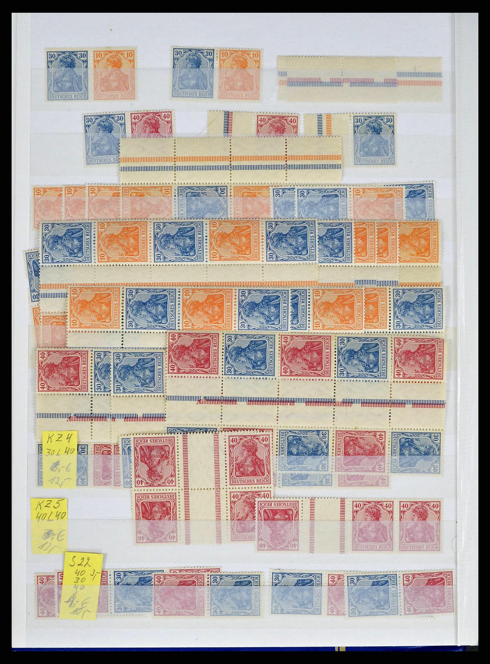 38184 0003 - Stamp collection 38184 German Reich combinations 1915-1941.