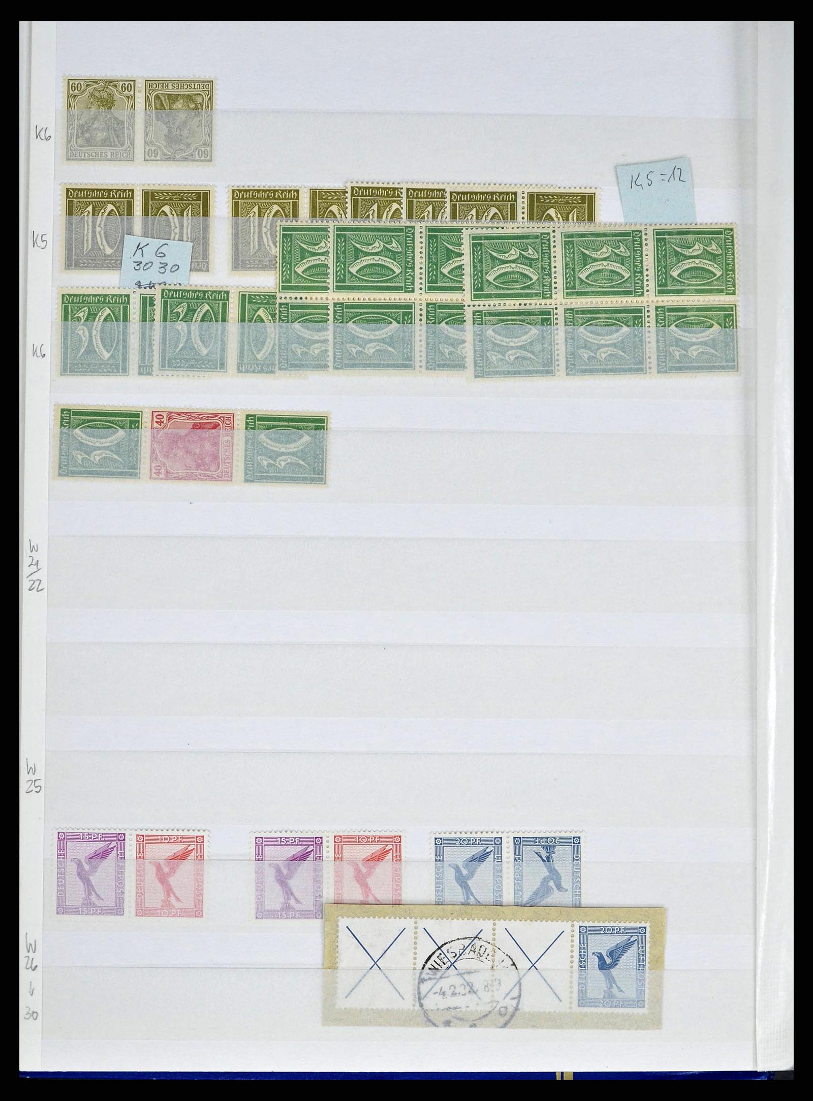 38184 0004 - Stamp collection 38184 German Reich combinations 1915-1941.