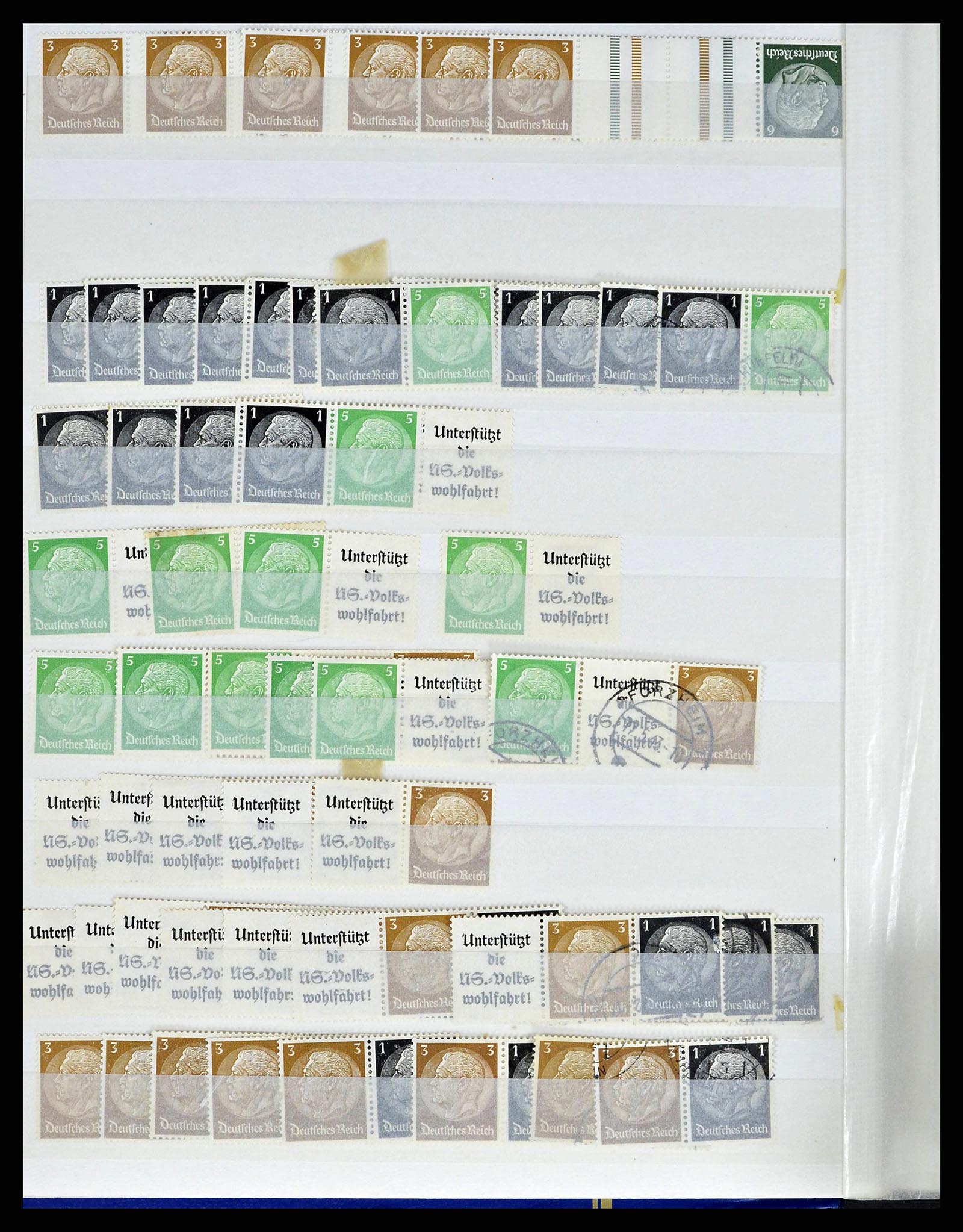 38184 0012 - Stamp collection 38184 German Reich combinations 1915-1941.