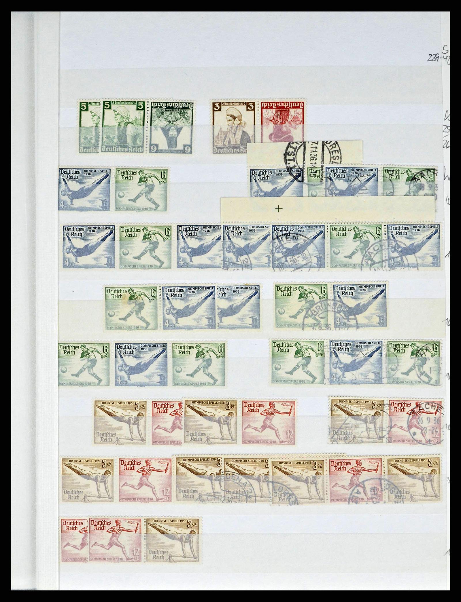 38184 0018 - Stamp collection 38184 German Reich combinations 1915-1941.