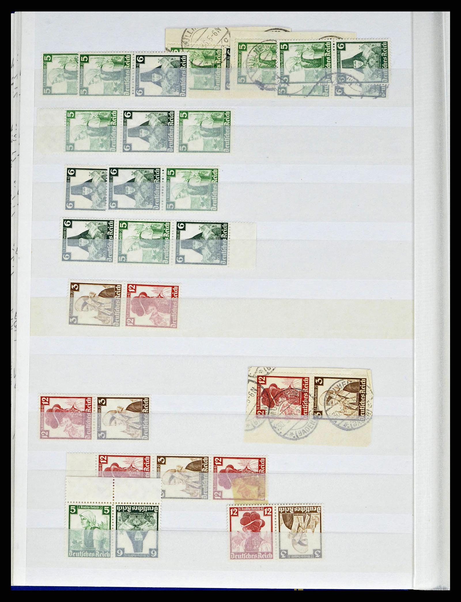 38184 0019 - Stamp collection 38184 German Reich combinations 1915-1941.
