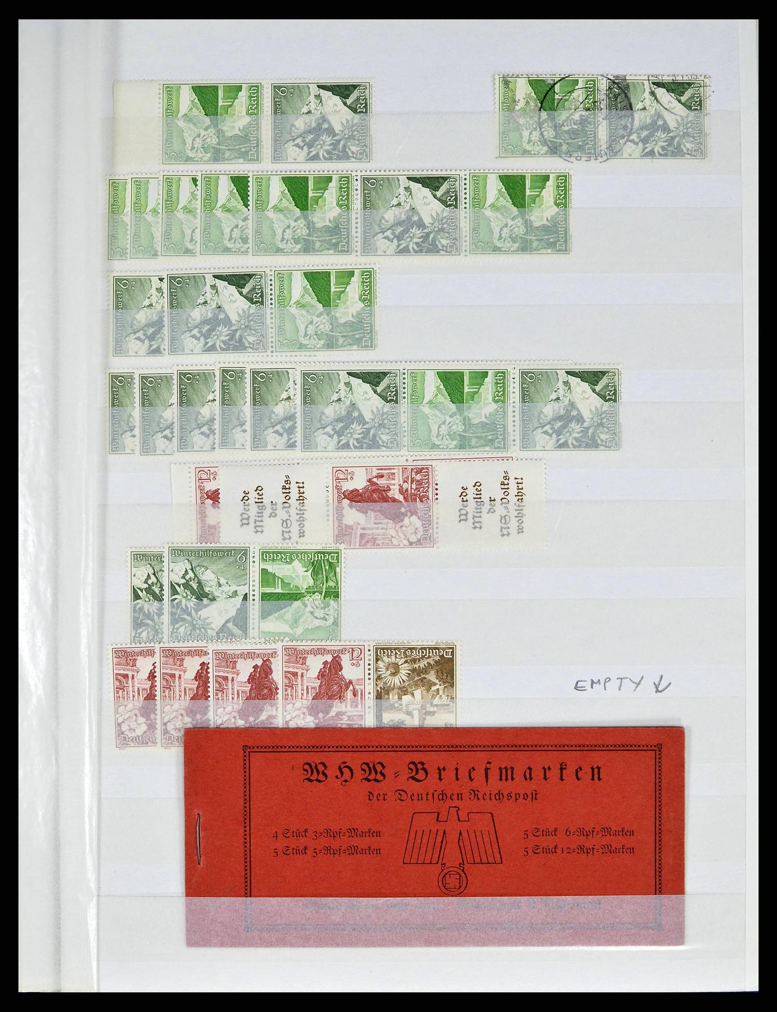 38184 0022 - Stamp collection 38184 German Reich combinations 1915-1941.
