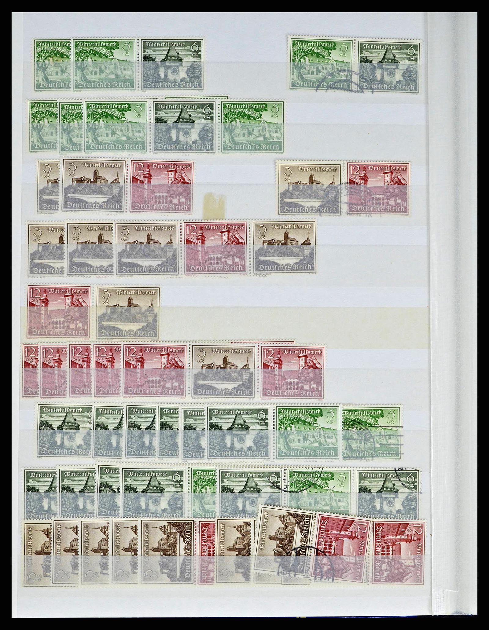 38184 0024 - Stamp collection 38184 German Reich combinations 1915-1941.