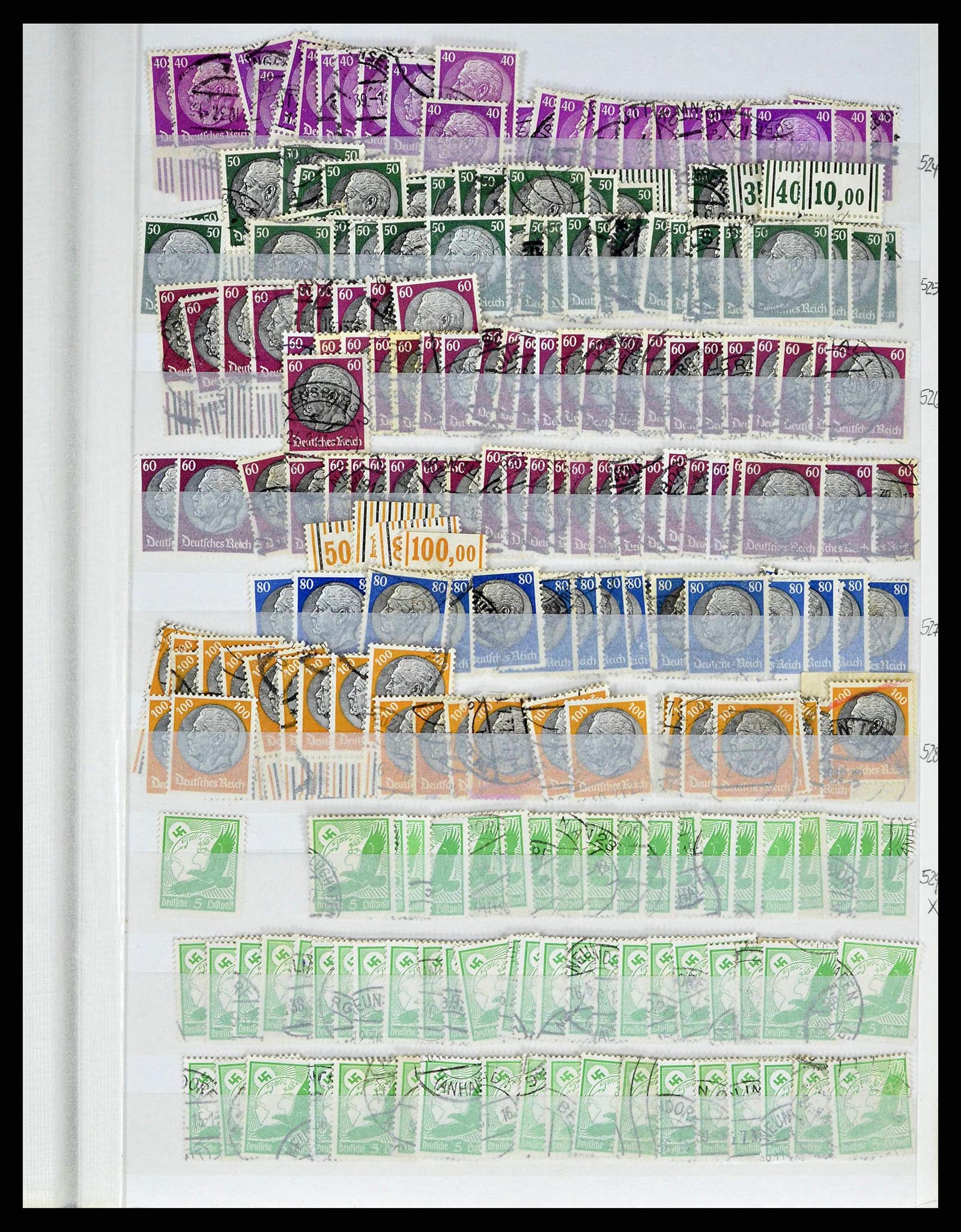 38184 0034 - Stamp collection 38184 German Reich combinations 1915-1941.