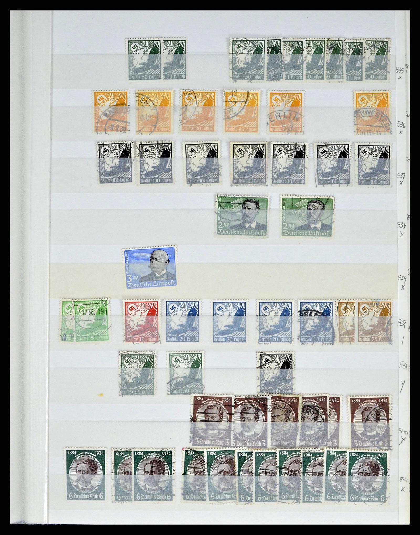 38184 0037 - Stamp collection 38184 German Reich combinations 1915-1941.