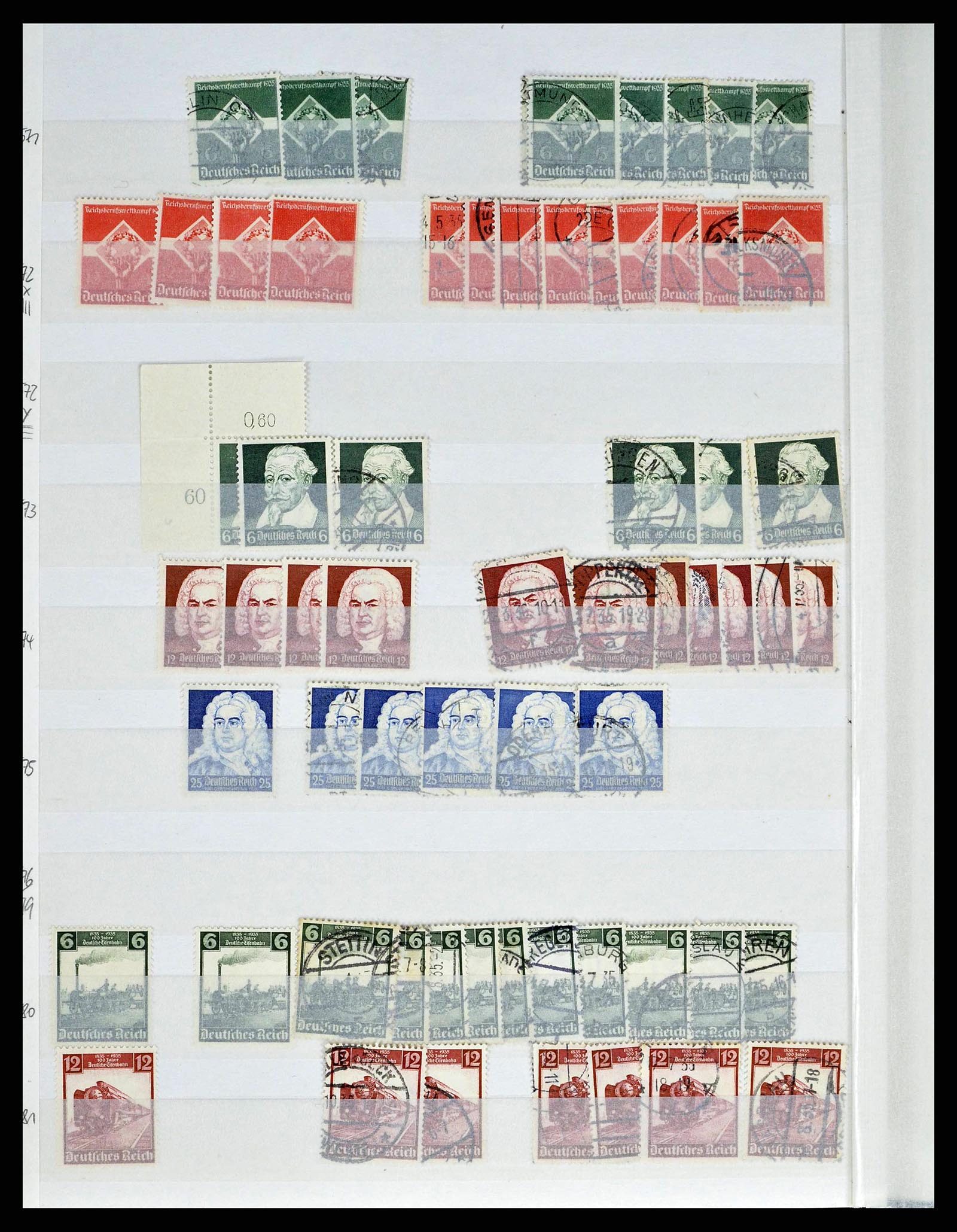 38184 0041 - Postzegelverzameling 38184 Duitse Rijk combinaties 1915-1941.