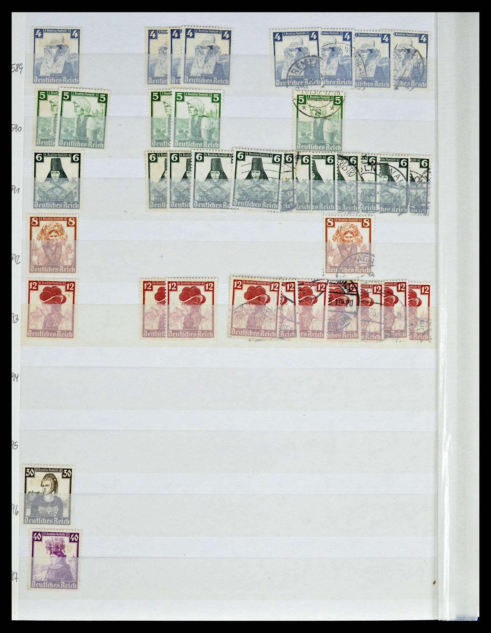 38184 0042 - Stamp collection 38184 German Reich combinations 1915-1941.