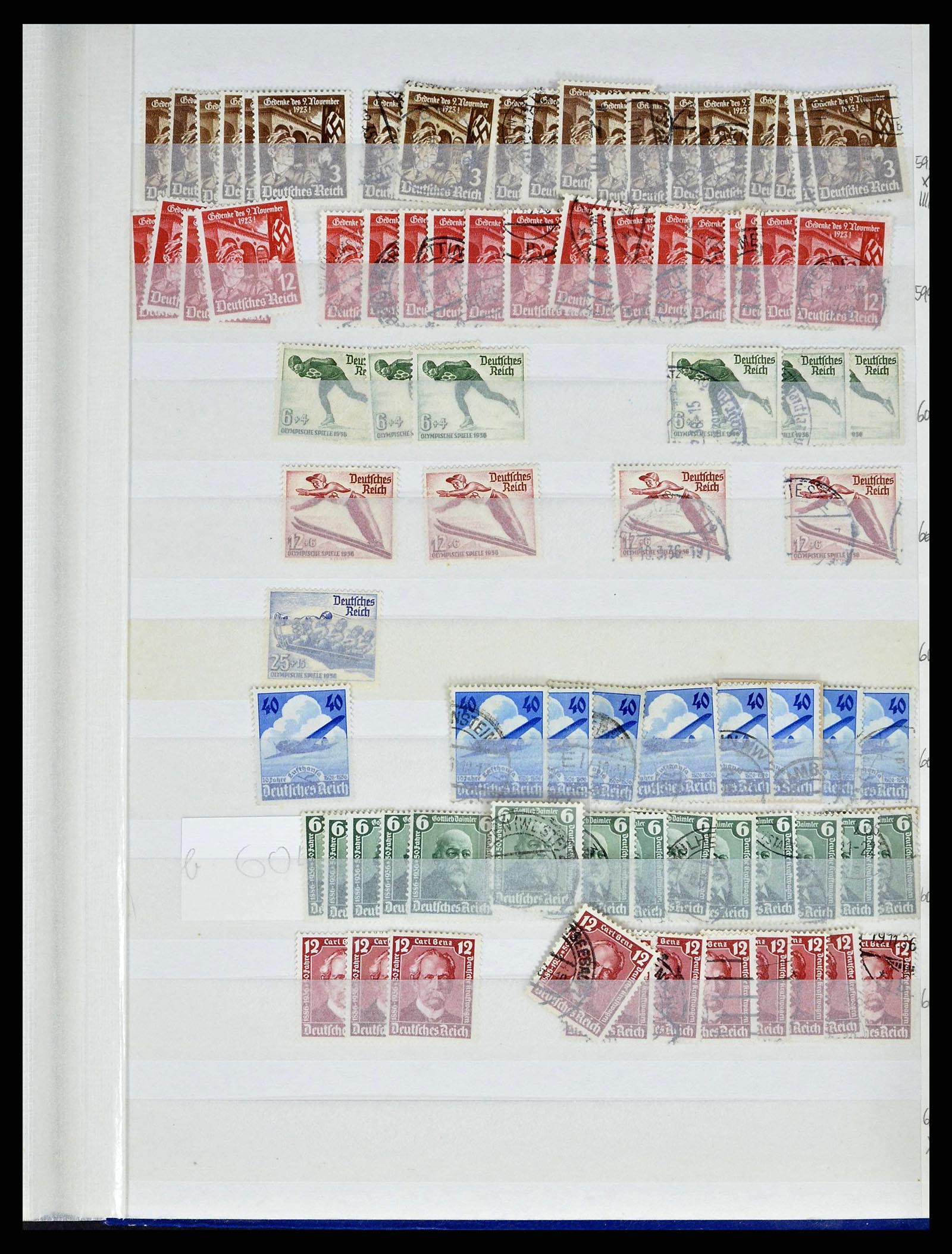 38184 0043 - Postzegelverzameling 38184 Duitse Rijk combinaties 1915-1941.