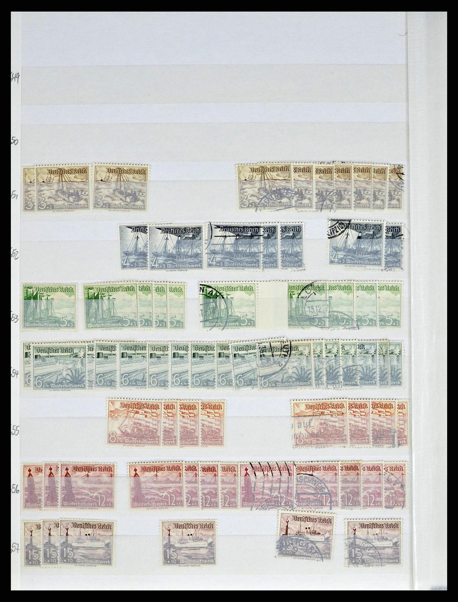38184 0047 - Postzegelverzameling 38184 Duitse Rijk combinaties 1915-1941.