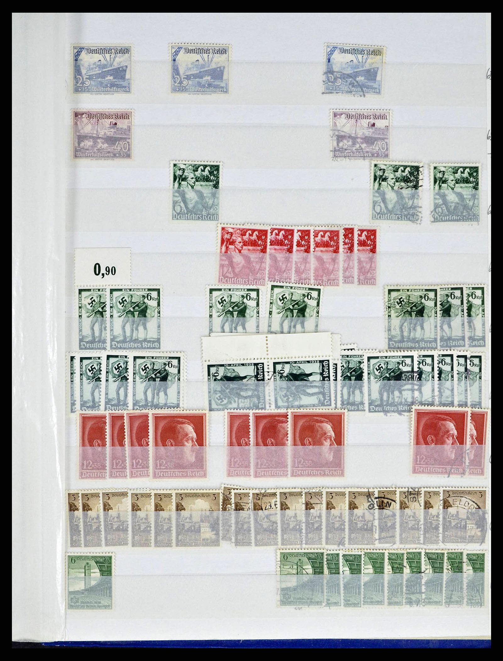 38184 0048 - Stamp collection 38184 German Reich combinations 1915-1941.