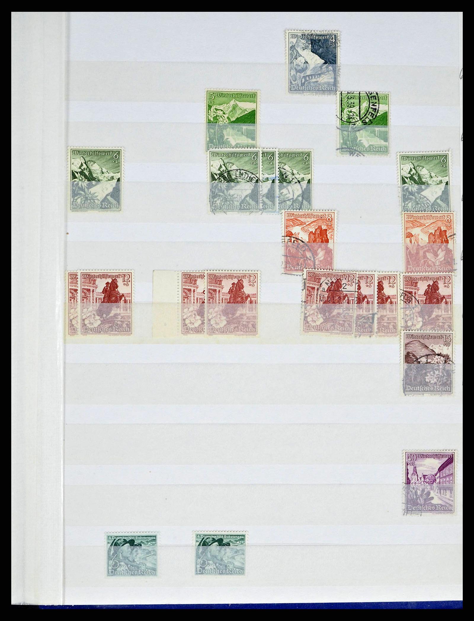 38184 0049 - Postzegelverzameling 38184 Duitse Rijk combinaties 1915-1941.