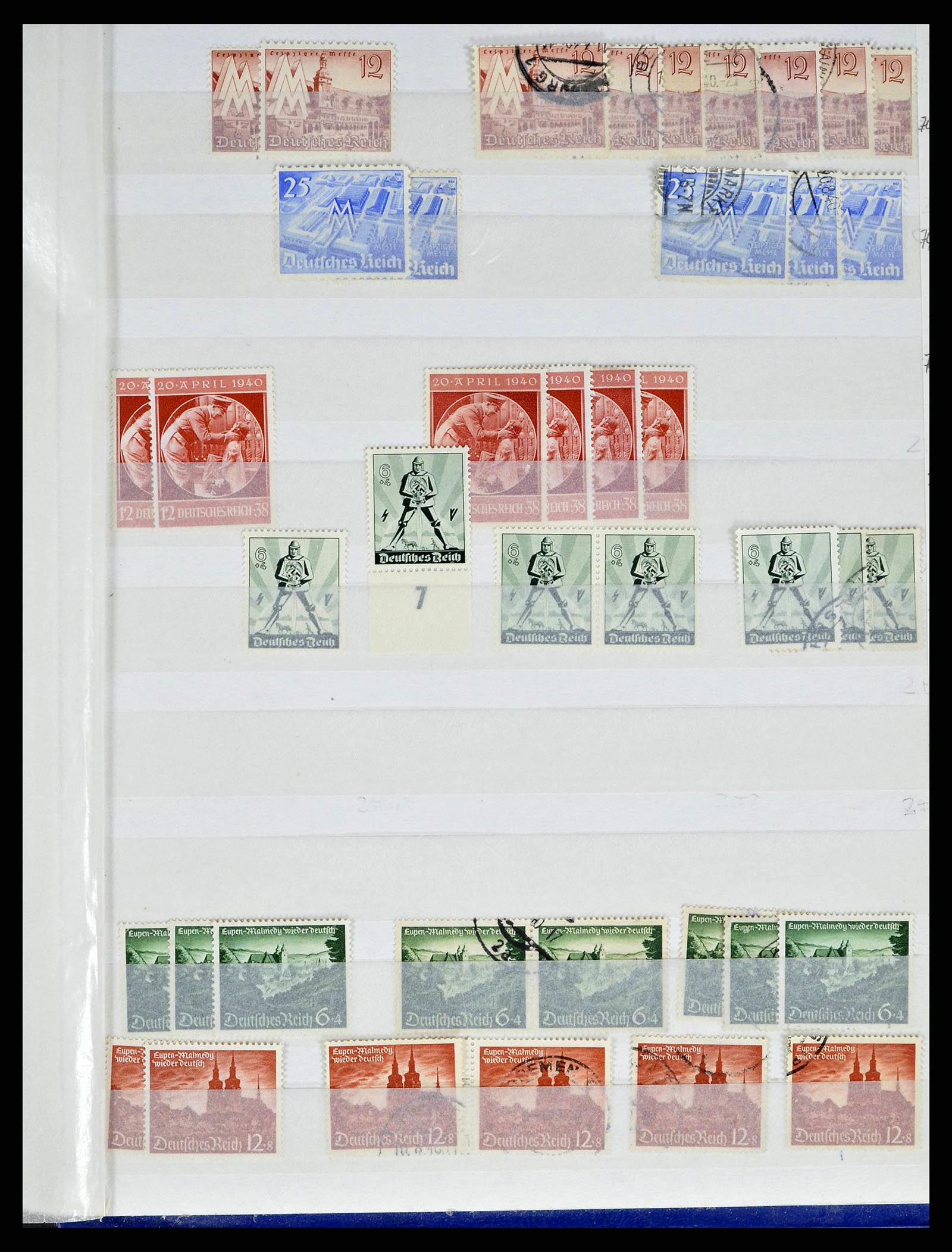 38184 0056 - Stamp collection 38184 German Reich combinations 1915-1941.