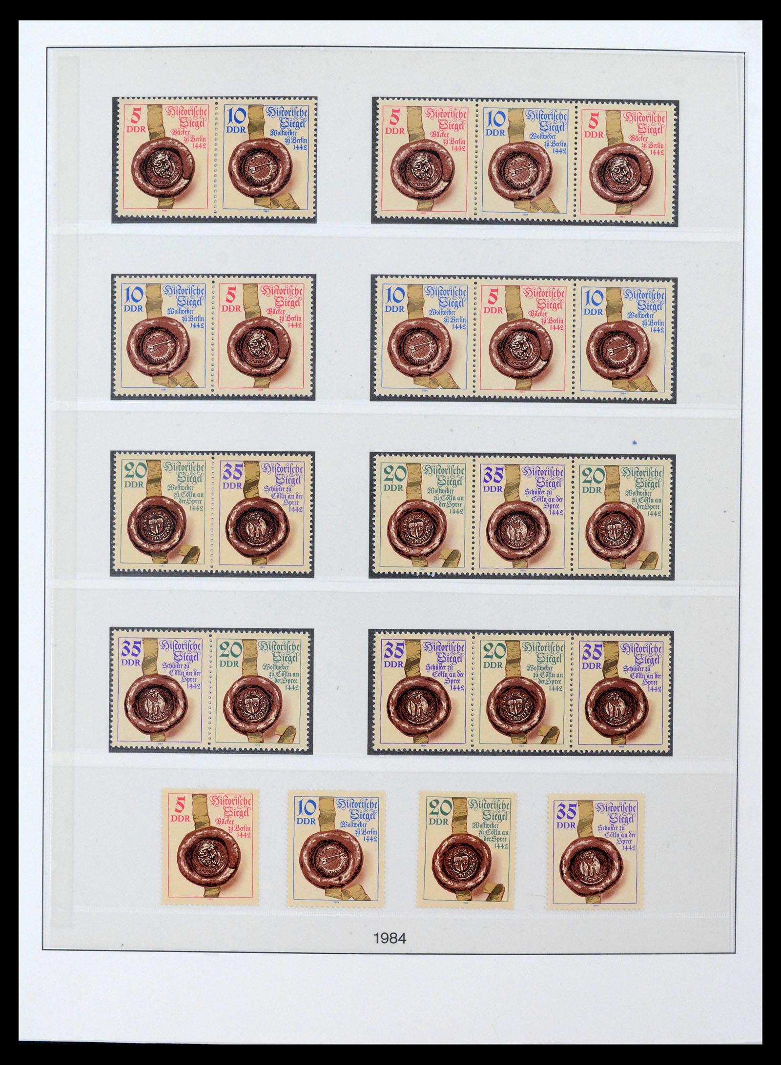 38188 0001 - Postzegelverzameling 38188 DDR combinaties 1955-1990.