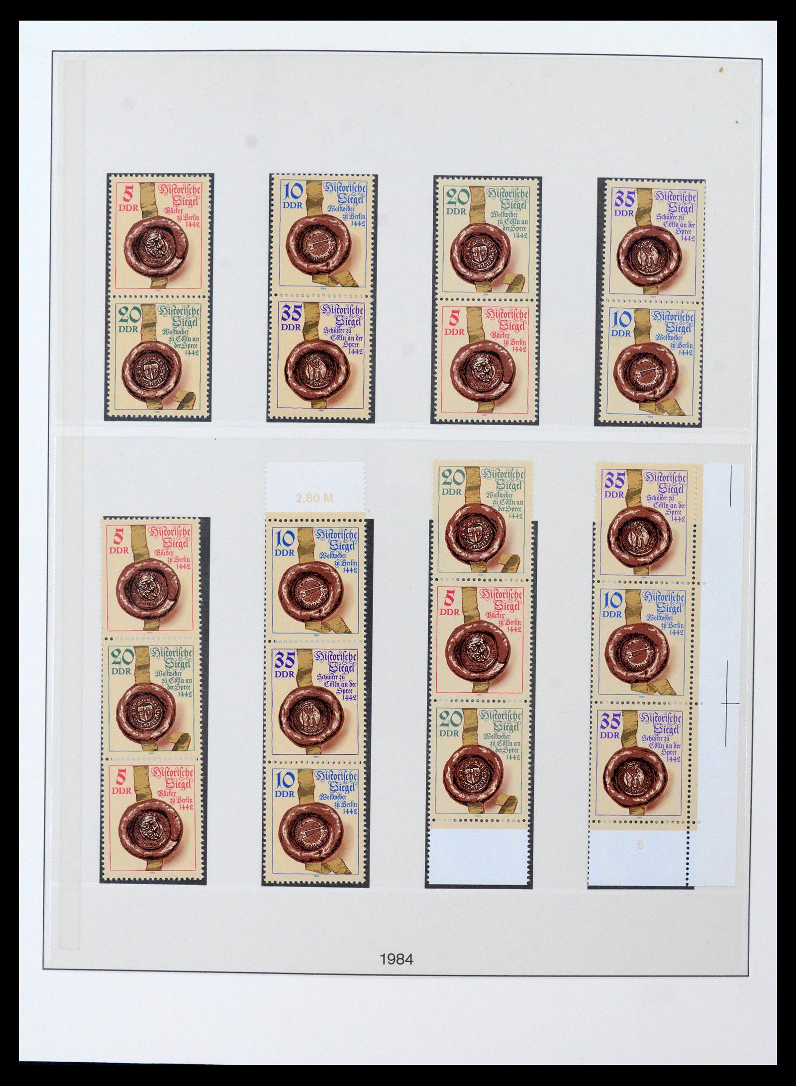 38188 0002 - Postzegelverzameling 38188 DDR combinaties 1955-1990.