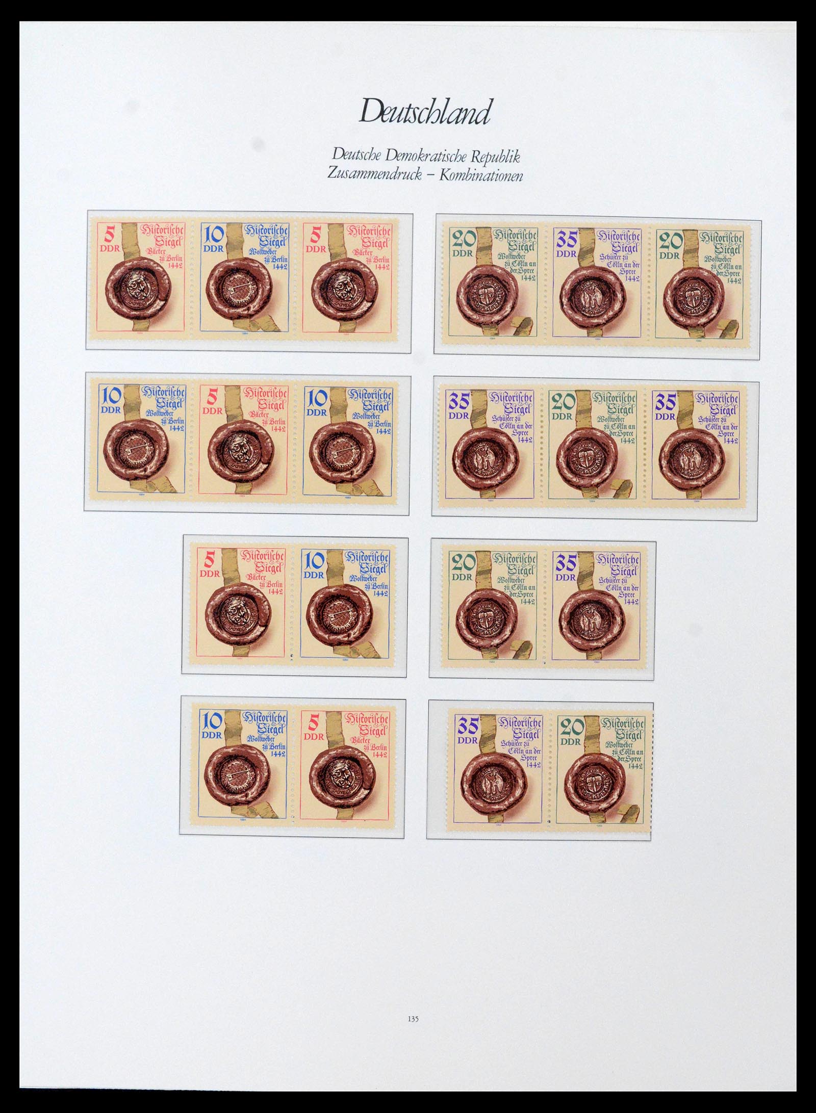 38188 0004 - Postzegelverzameling 38188 DDR combinaties 1955-1990.