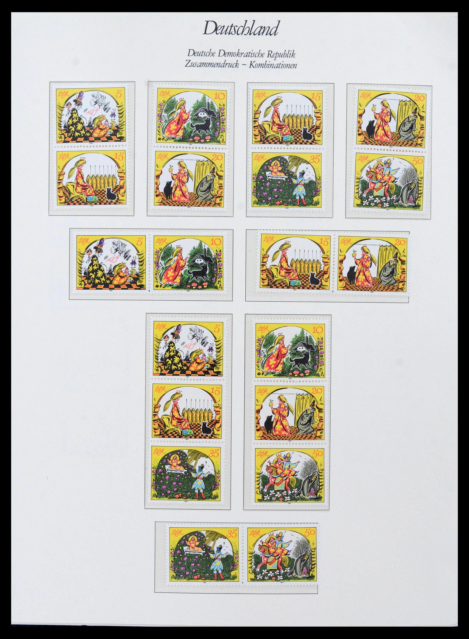 38188 0007 - Postzegelverzameling 38188 DDR combinaties 1955-1990.