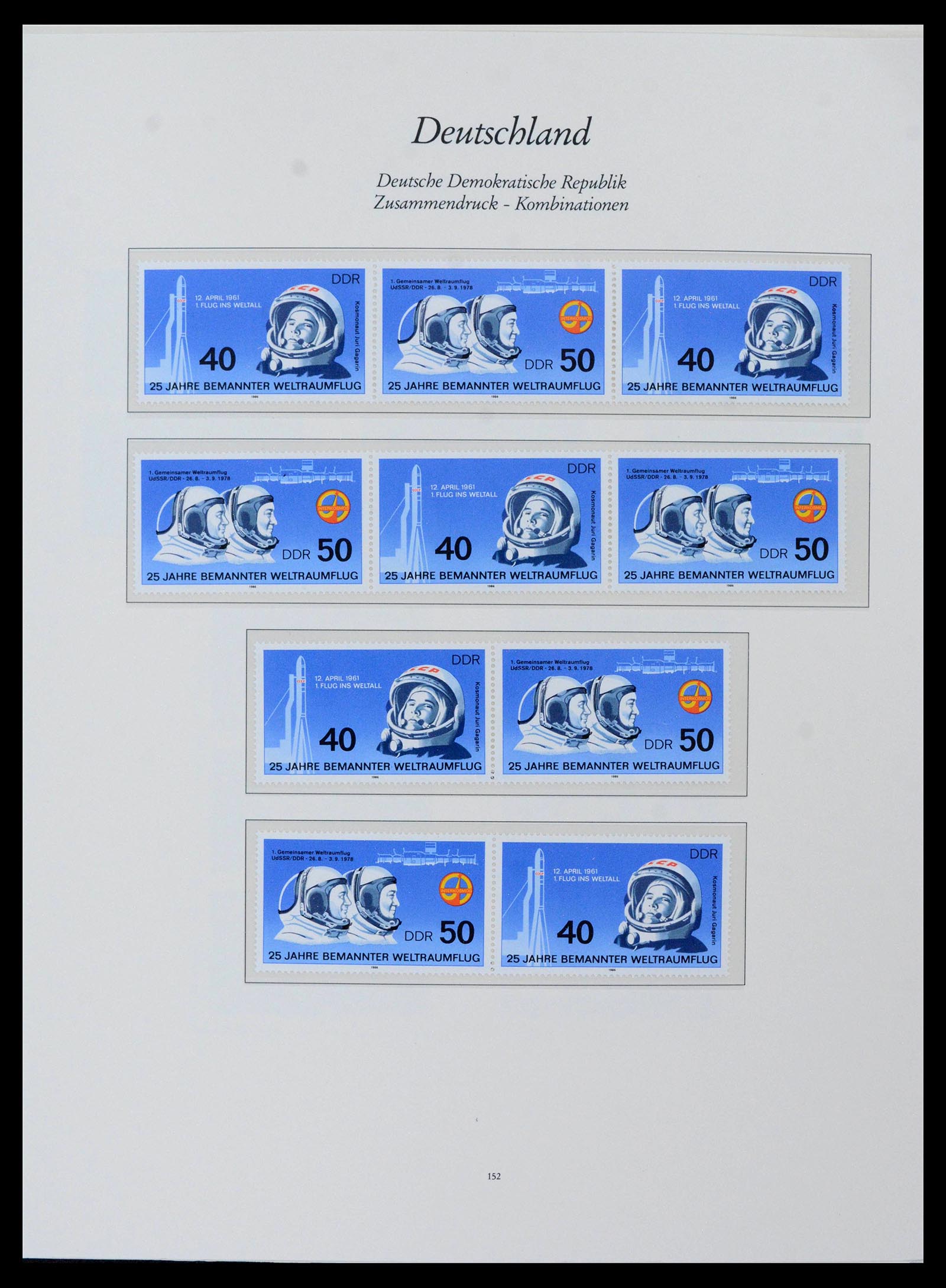 38188 0010 - Postzegelverzameling 38188 DDR combinaties 1955-1990.
