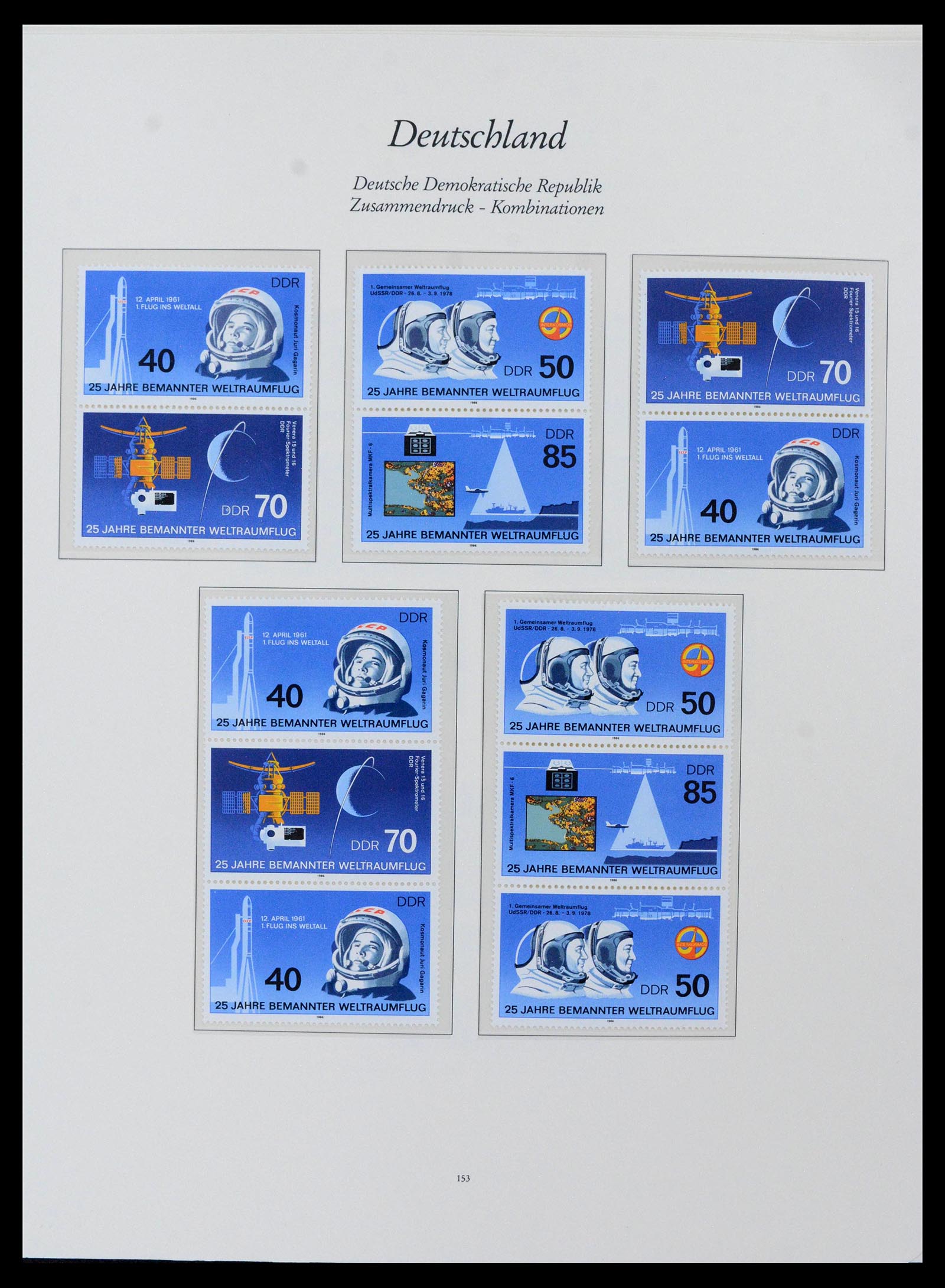 38188 0011 - Postzegelverzameling 38188 DDR combinaties 1955-1990.